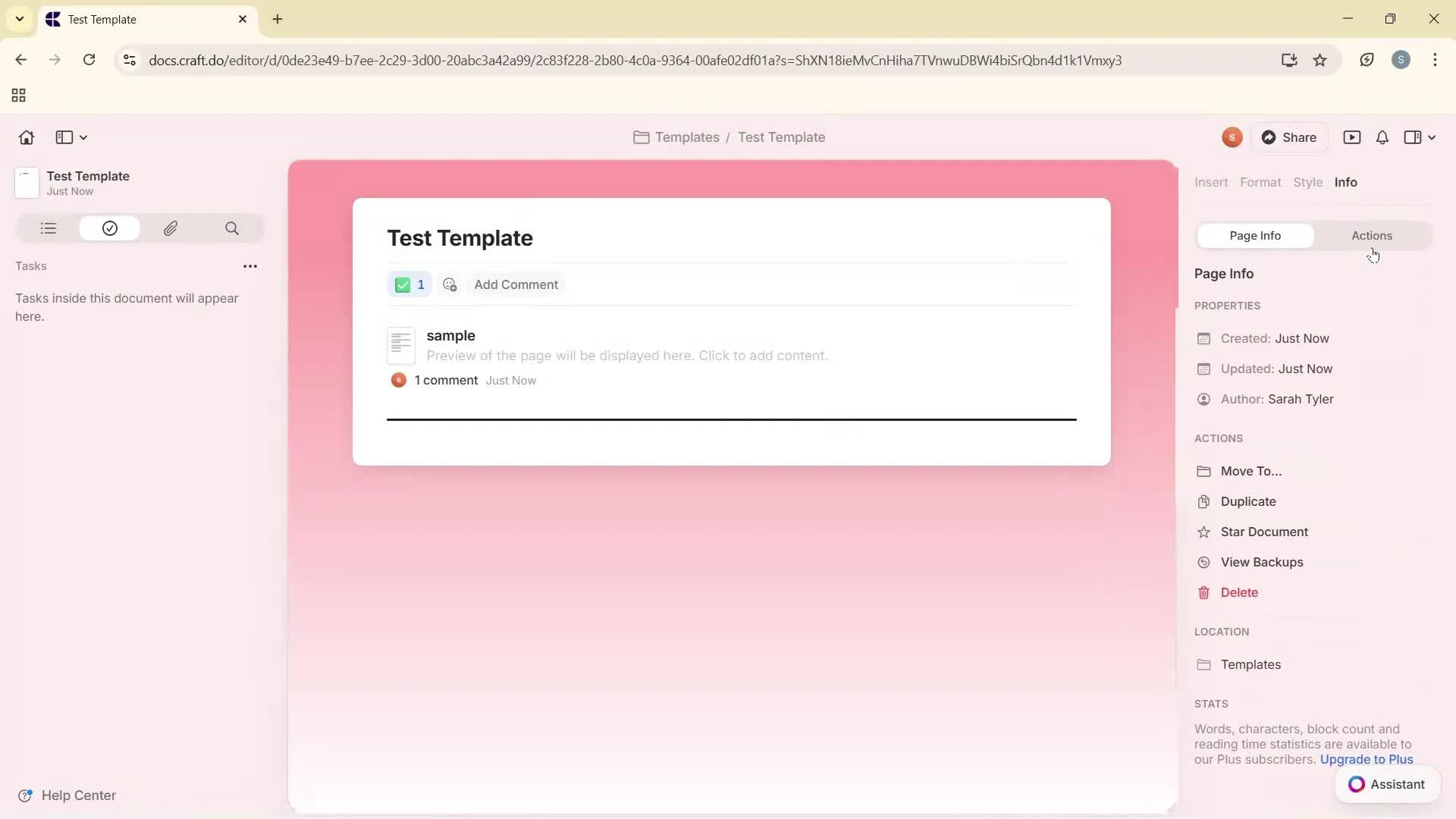 Creating a template screenshot