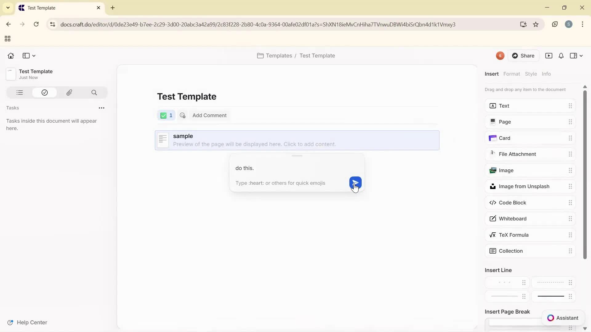 Creating a template screenshot