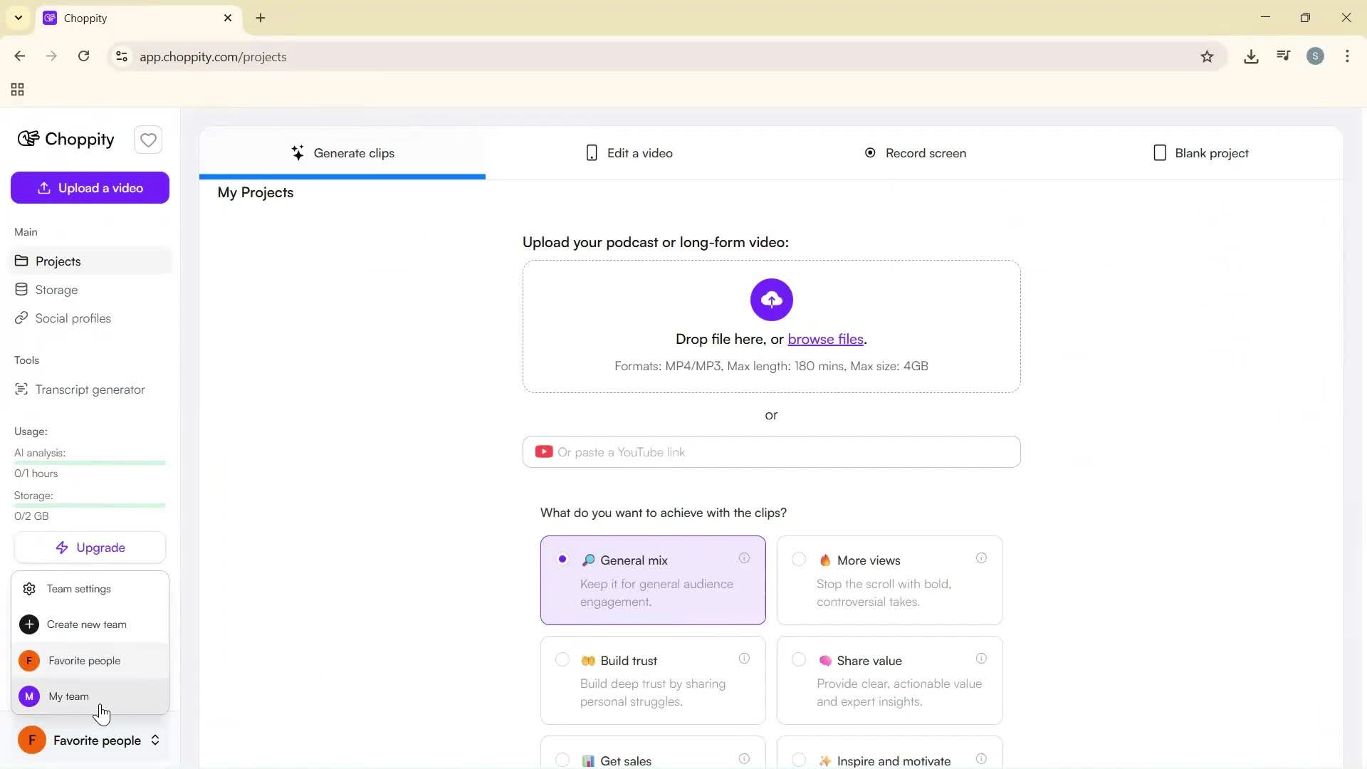 Creating a team screenshot