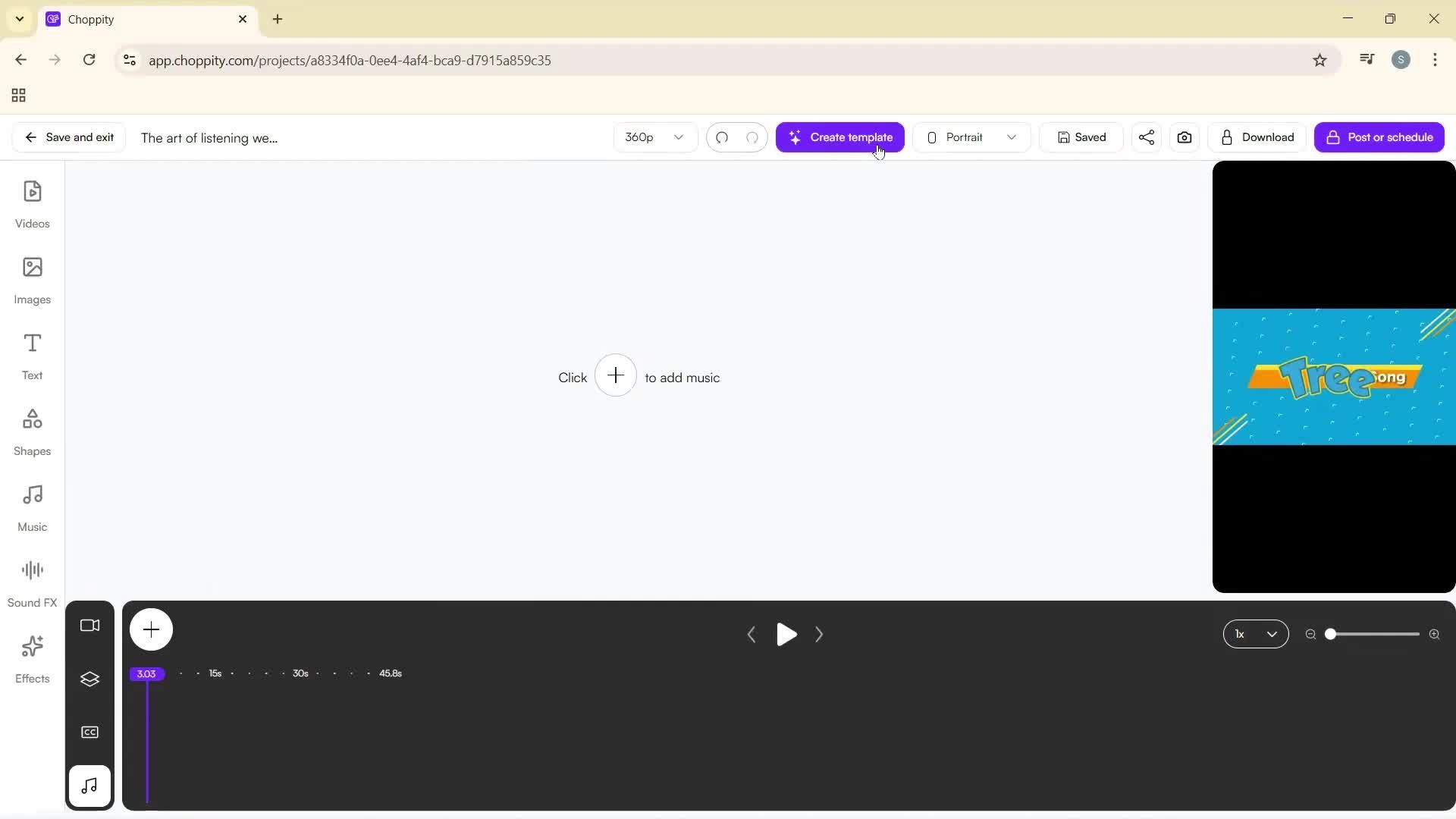 Editing a video screenshot