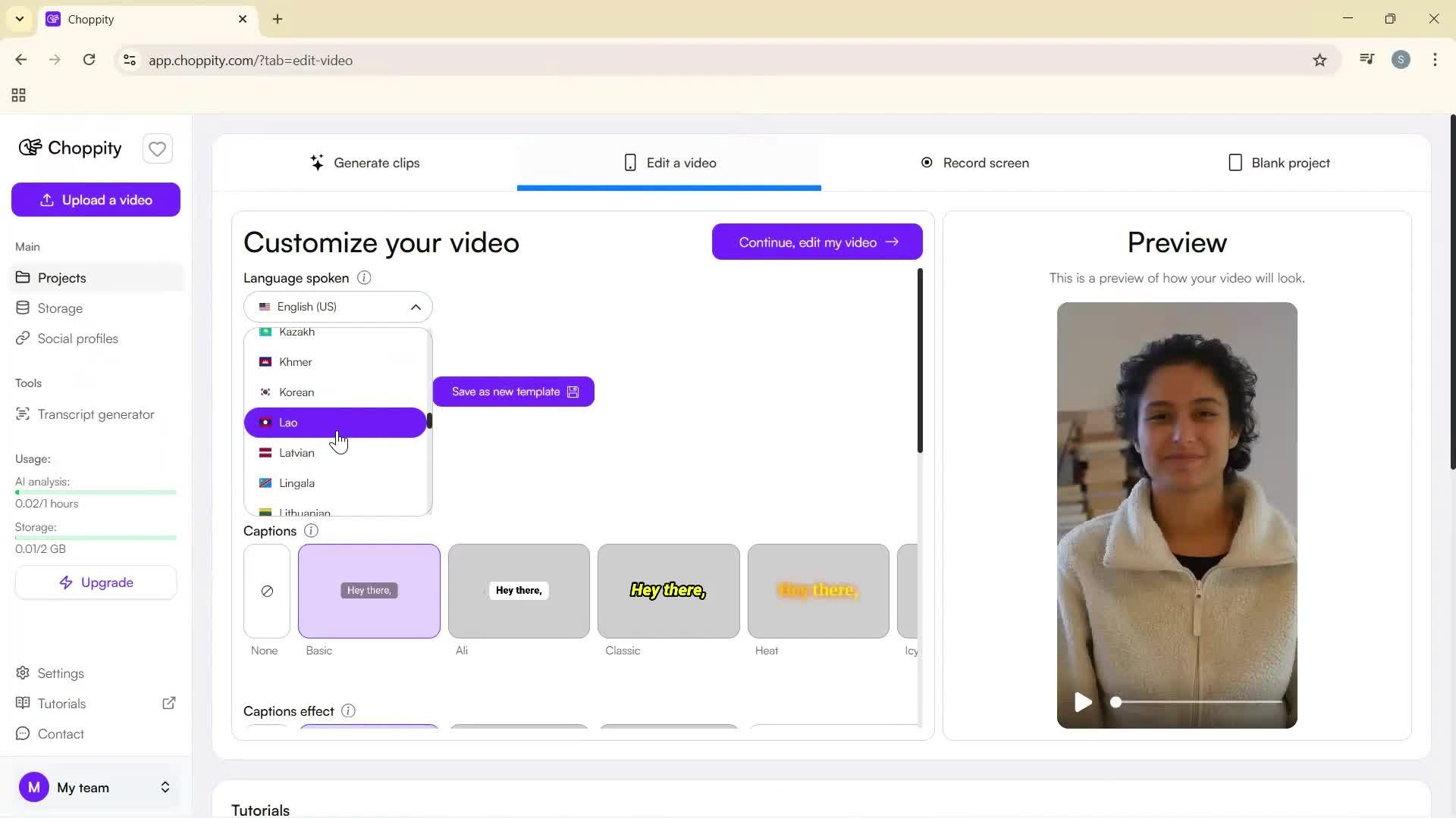 Editing a video screenshot