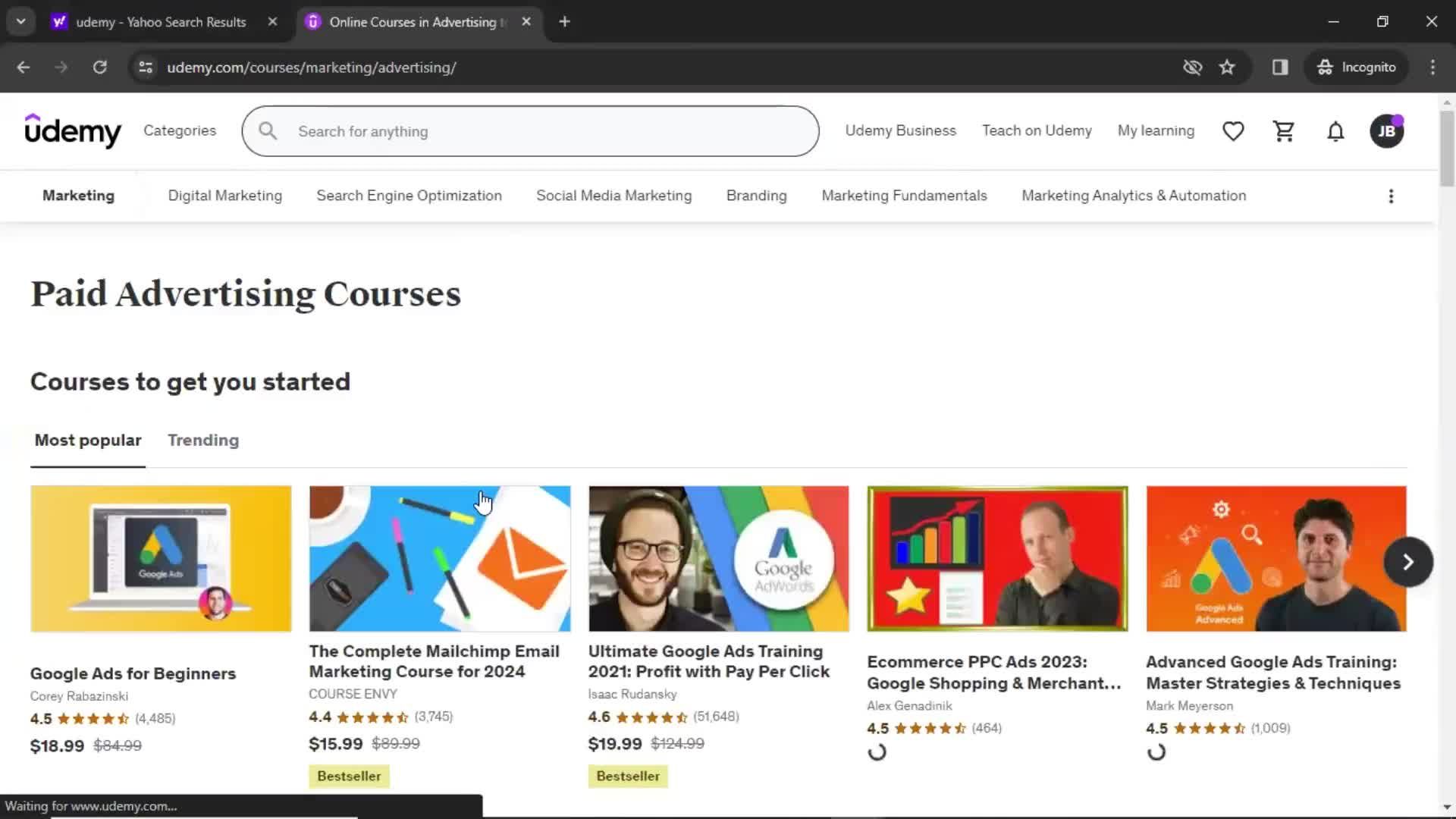 General browsing on Udemy video thumbnail