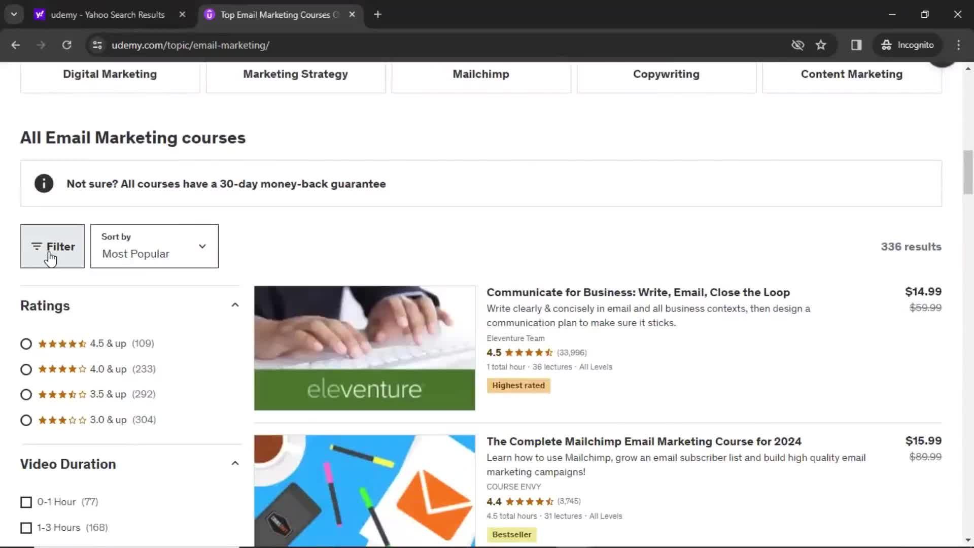 General browsing on Udemy video thumbnail