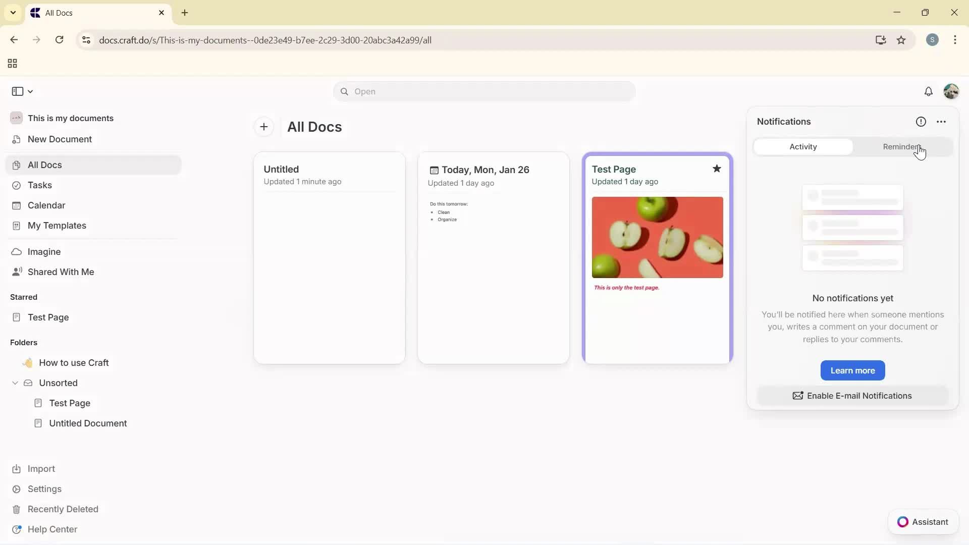General browsing on Craft.do video thumbnail