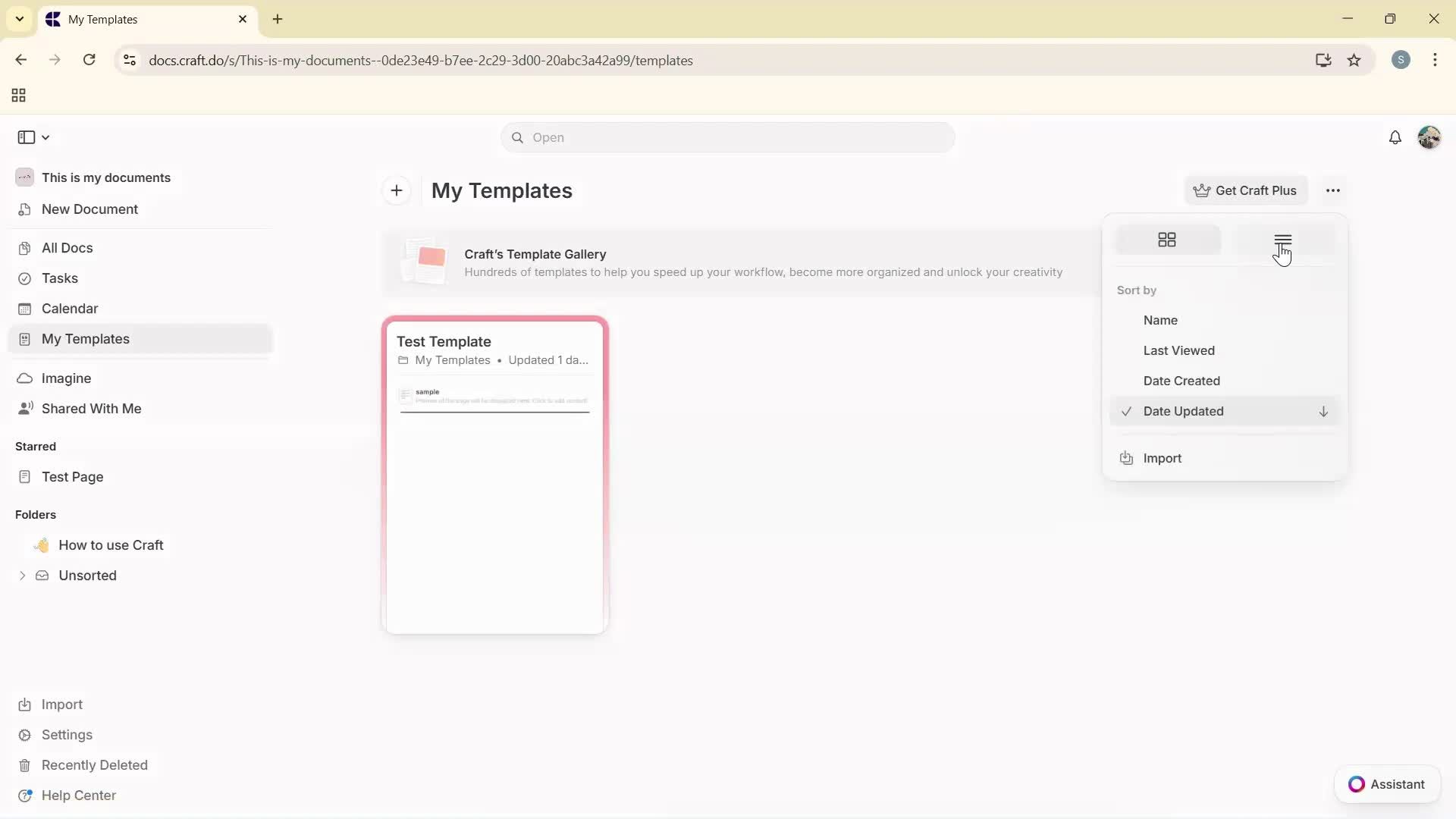 General browsing on Craft.do video thumbnail