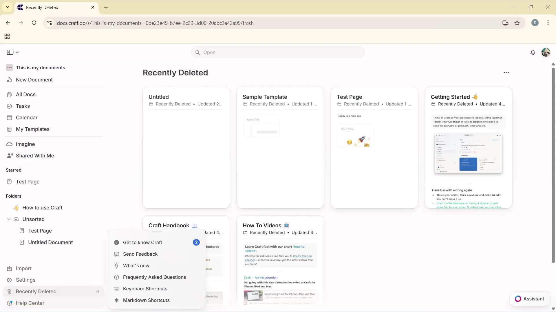 General browsing on Craft.do video thumbnail