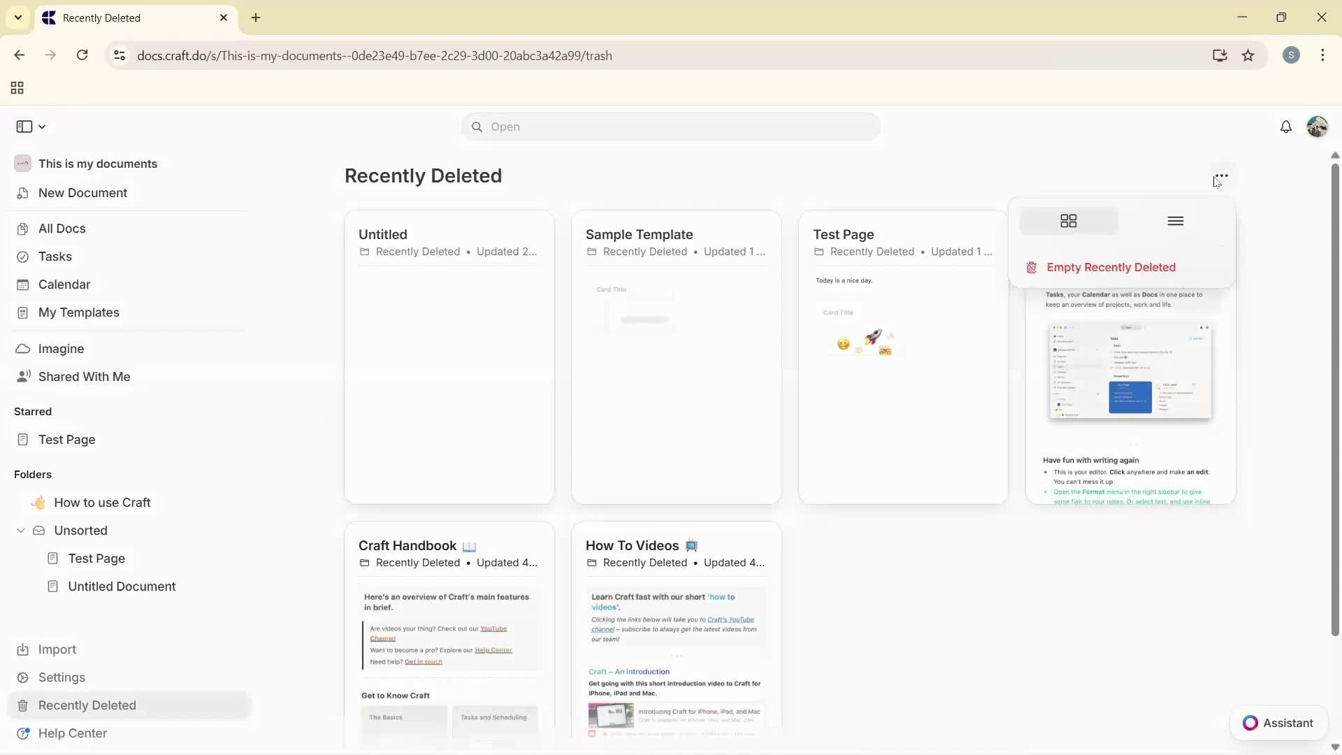 General browsing on Craft.do video thumbnail