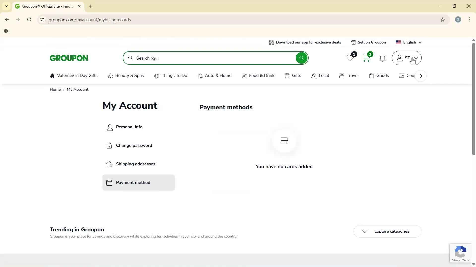 General browsing screenshot