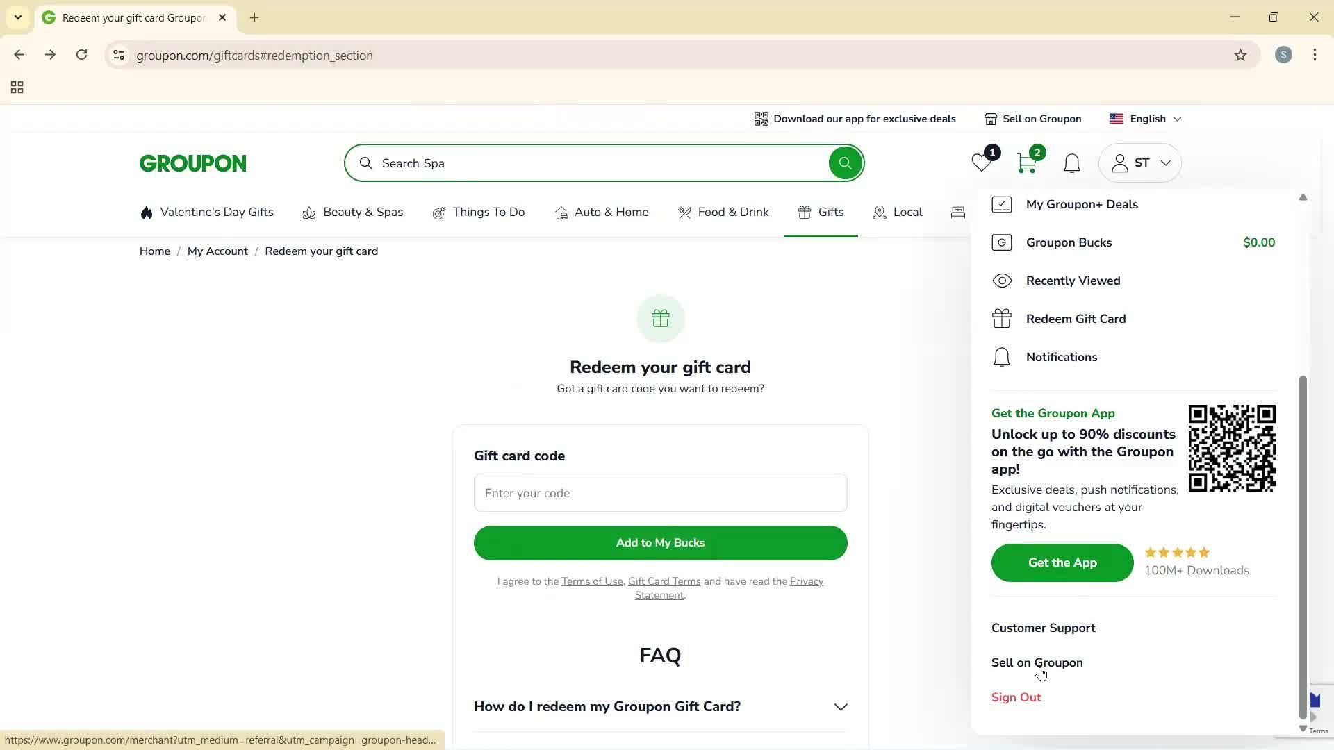 General browsing screenshot