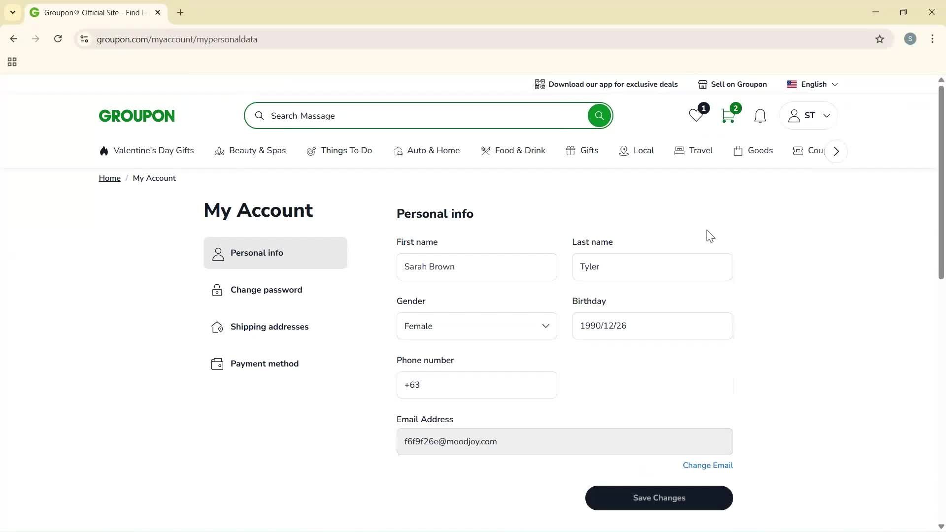 General browsing screenshot