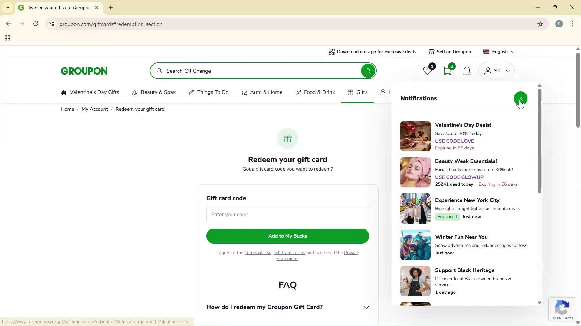 General browsing screenshot