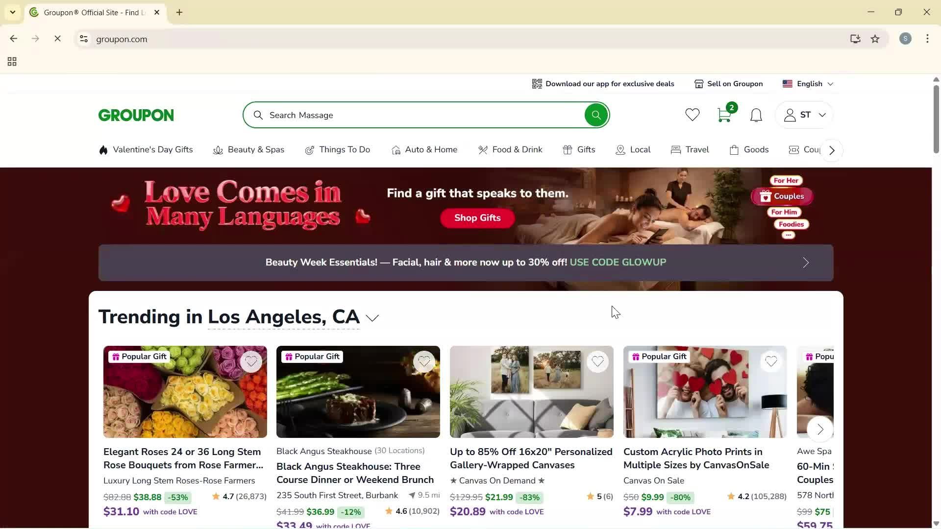 General browsing screenshot