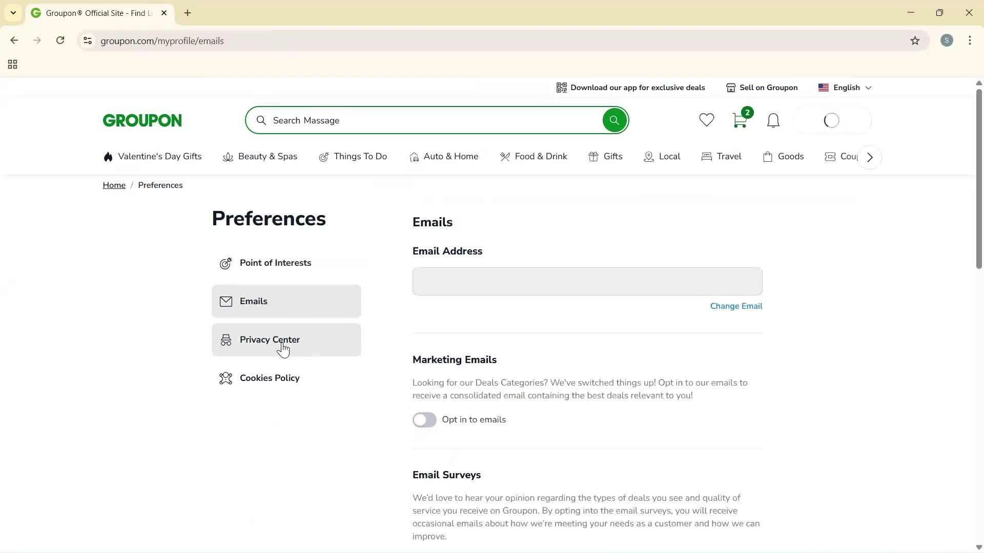 General browsing screenshot