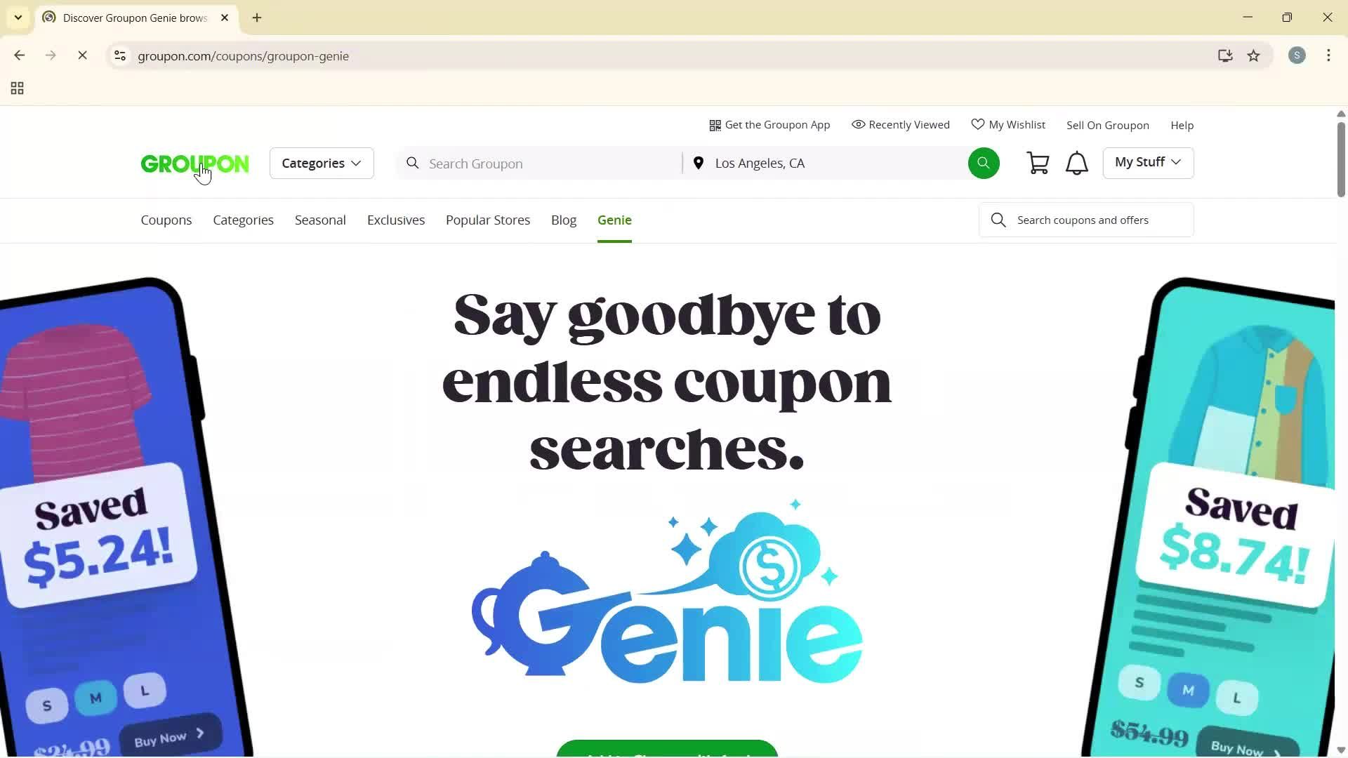 General browsing screenshot