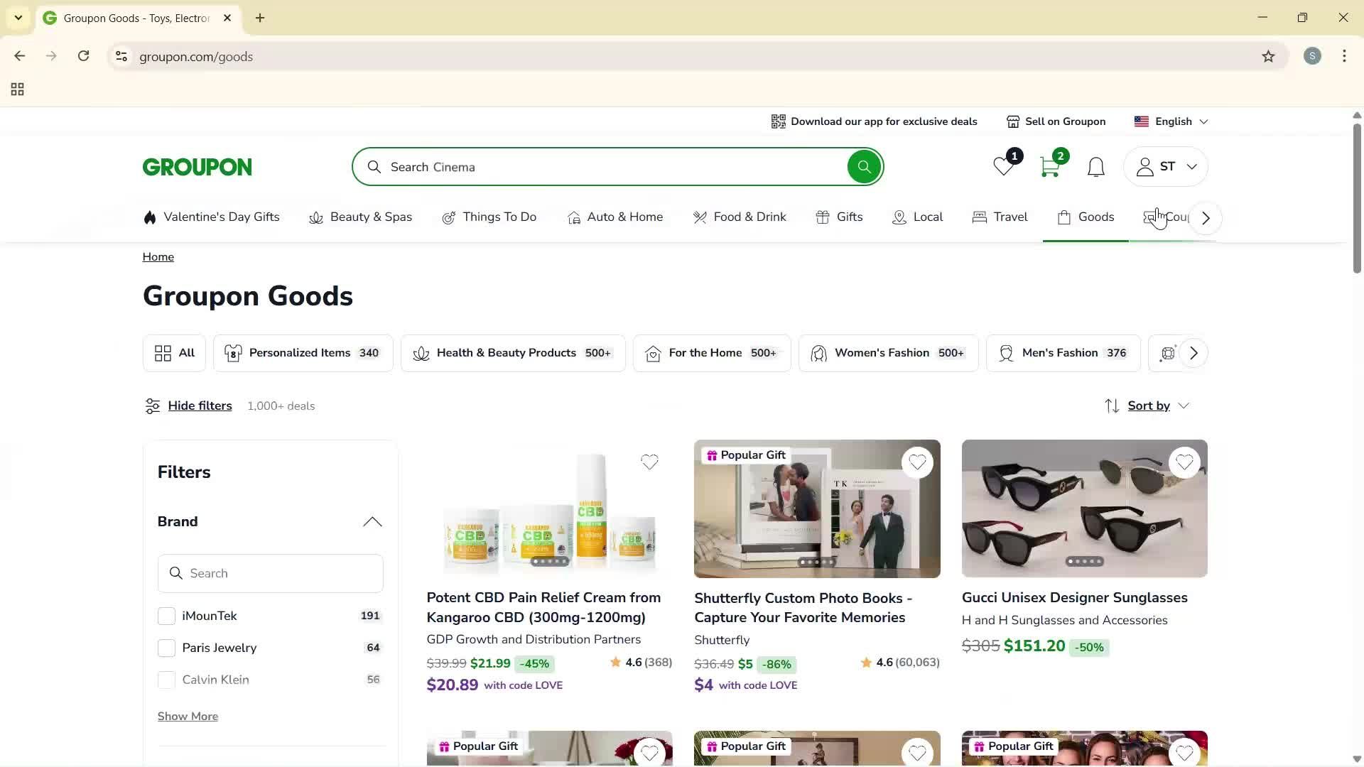 General browsing screenshot