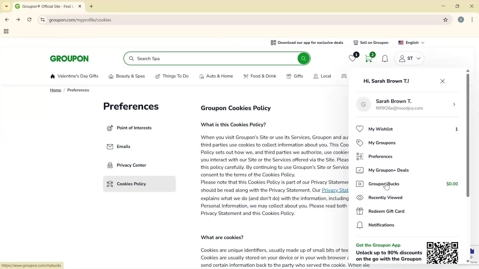 General browsing screenshot