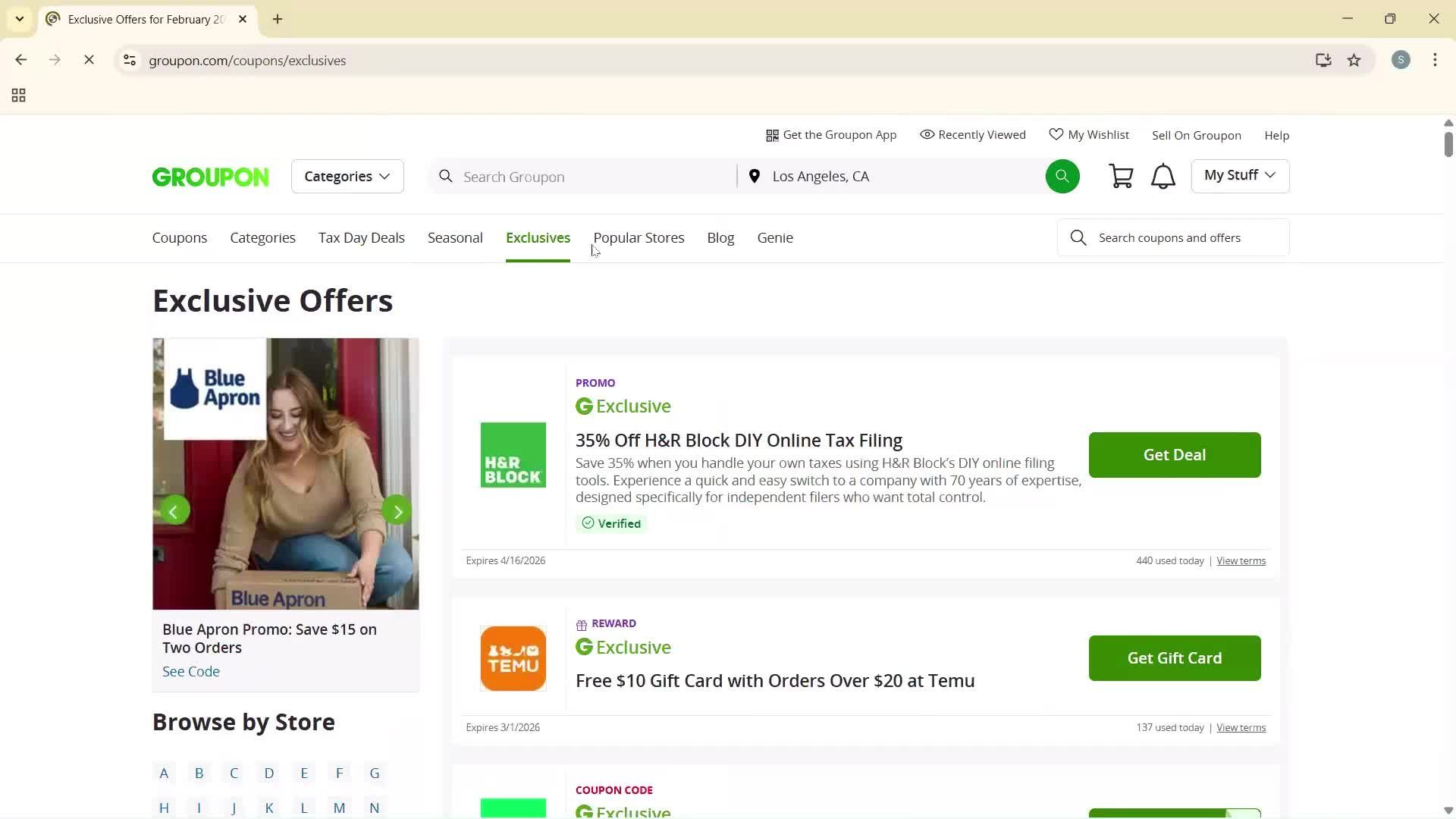 General browsing screenshot