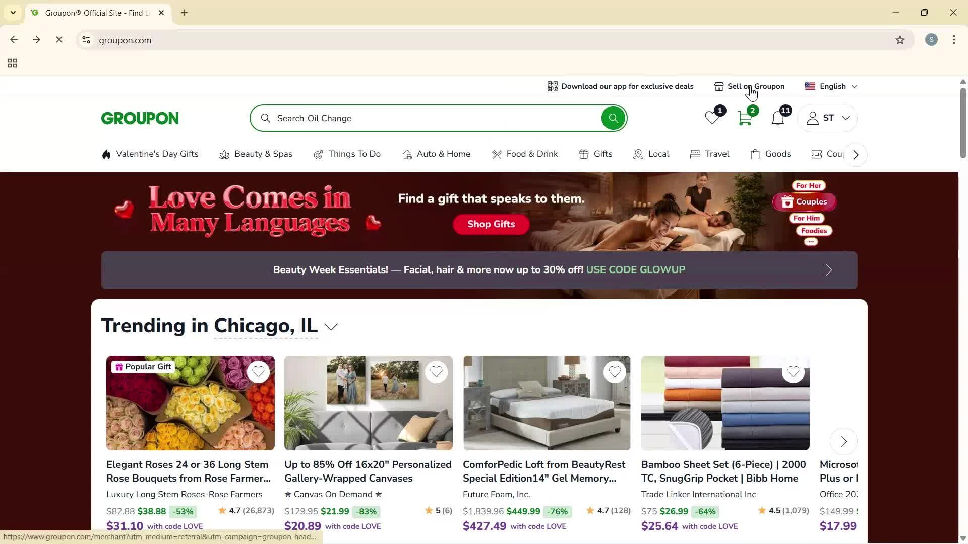 General browsing screenshot
