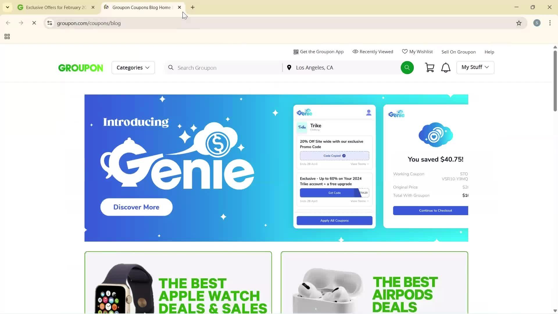 General browsing screenshot