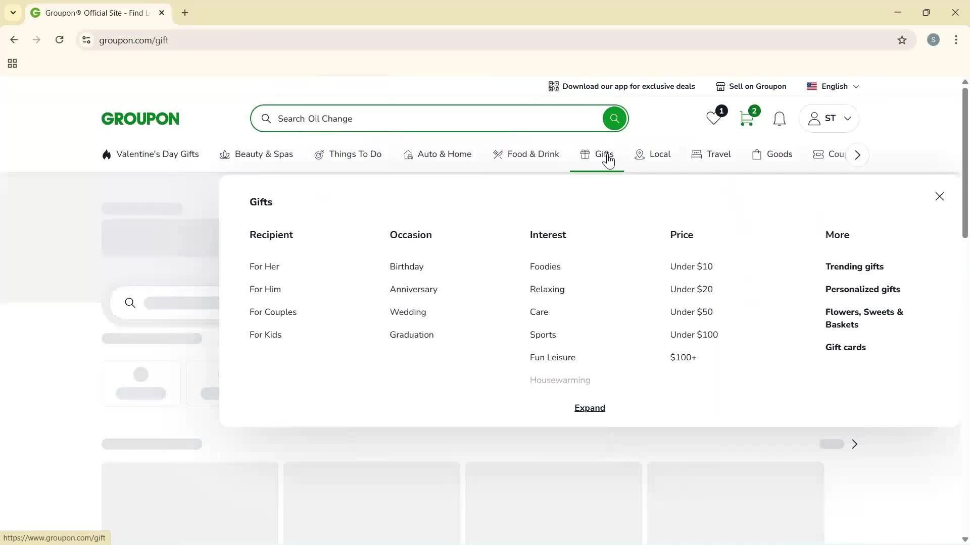General browsing screenshot
