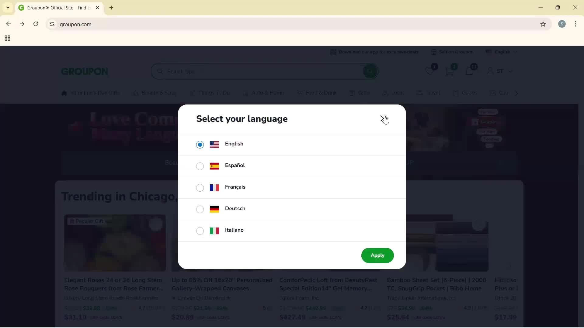 General browsing screenshot