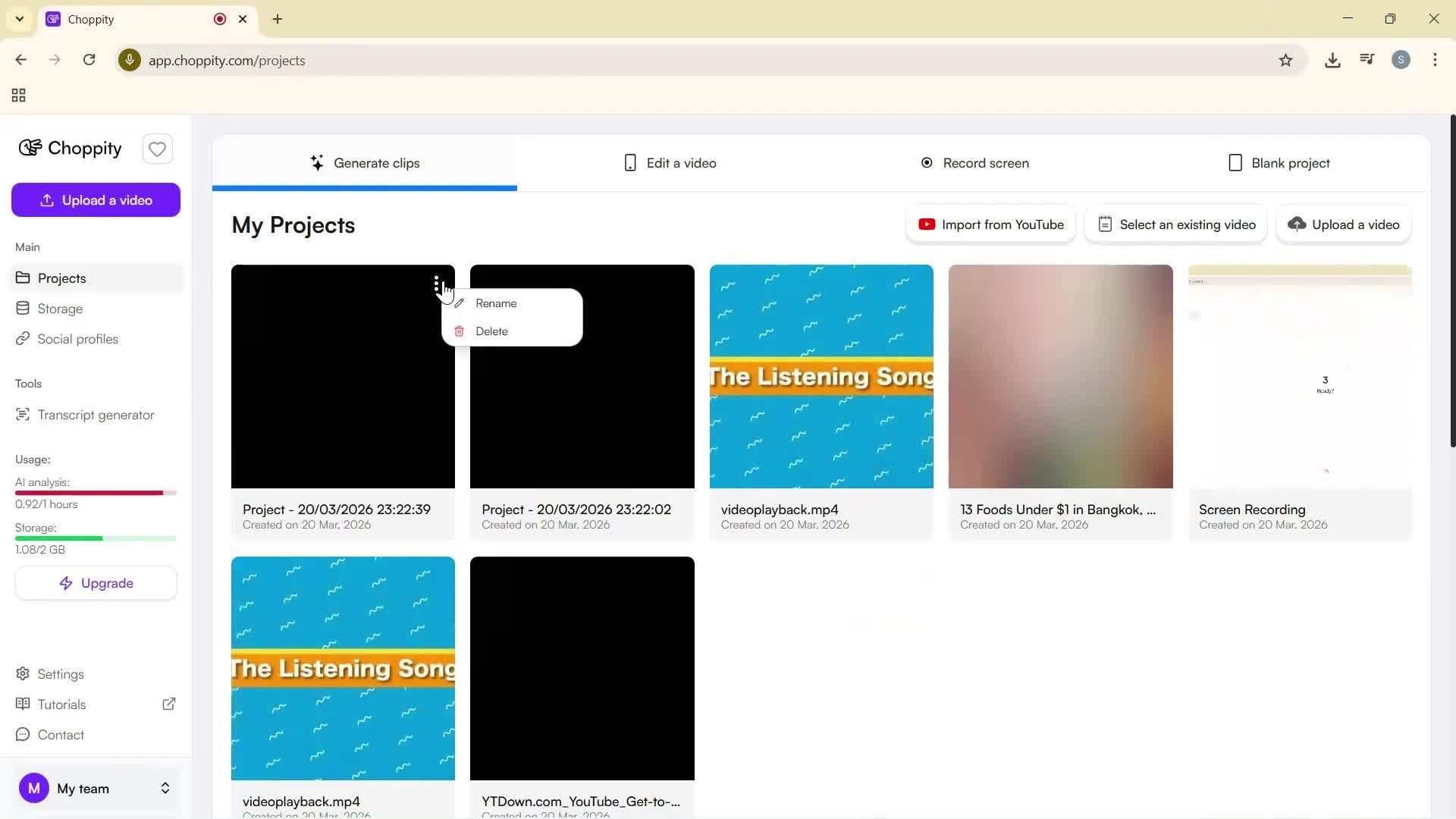 General browsing screenshot