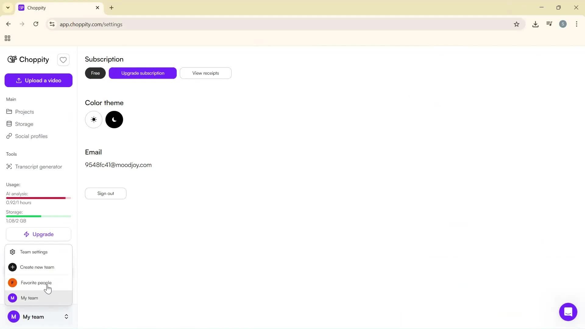 General browsing screenshot