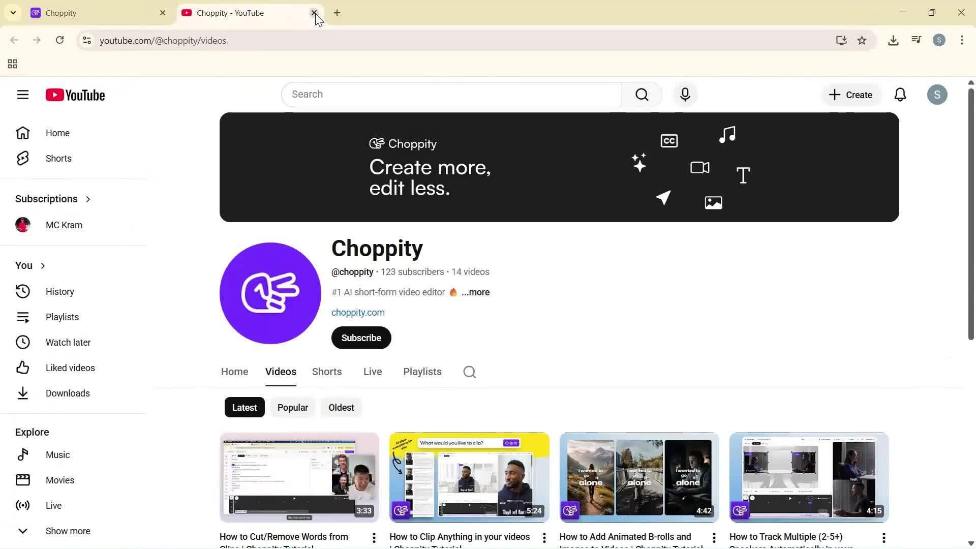 General browsing screenshot