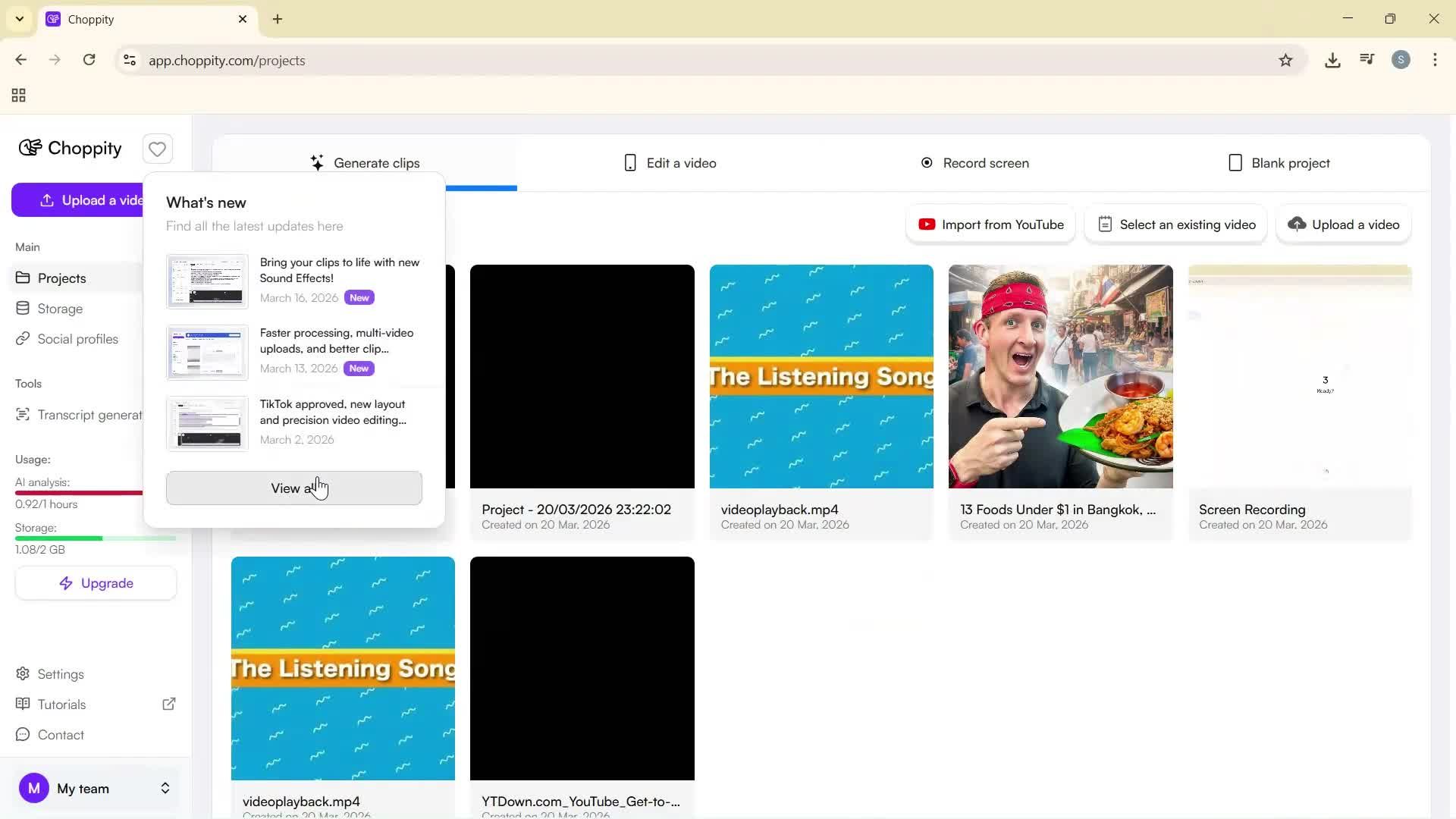 General browsing screenshot