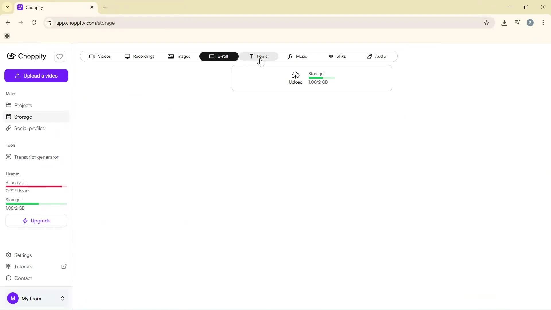 General browsing screenshot