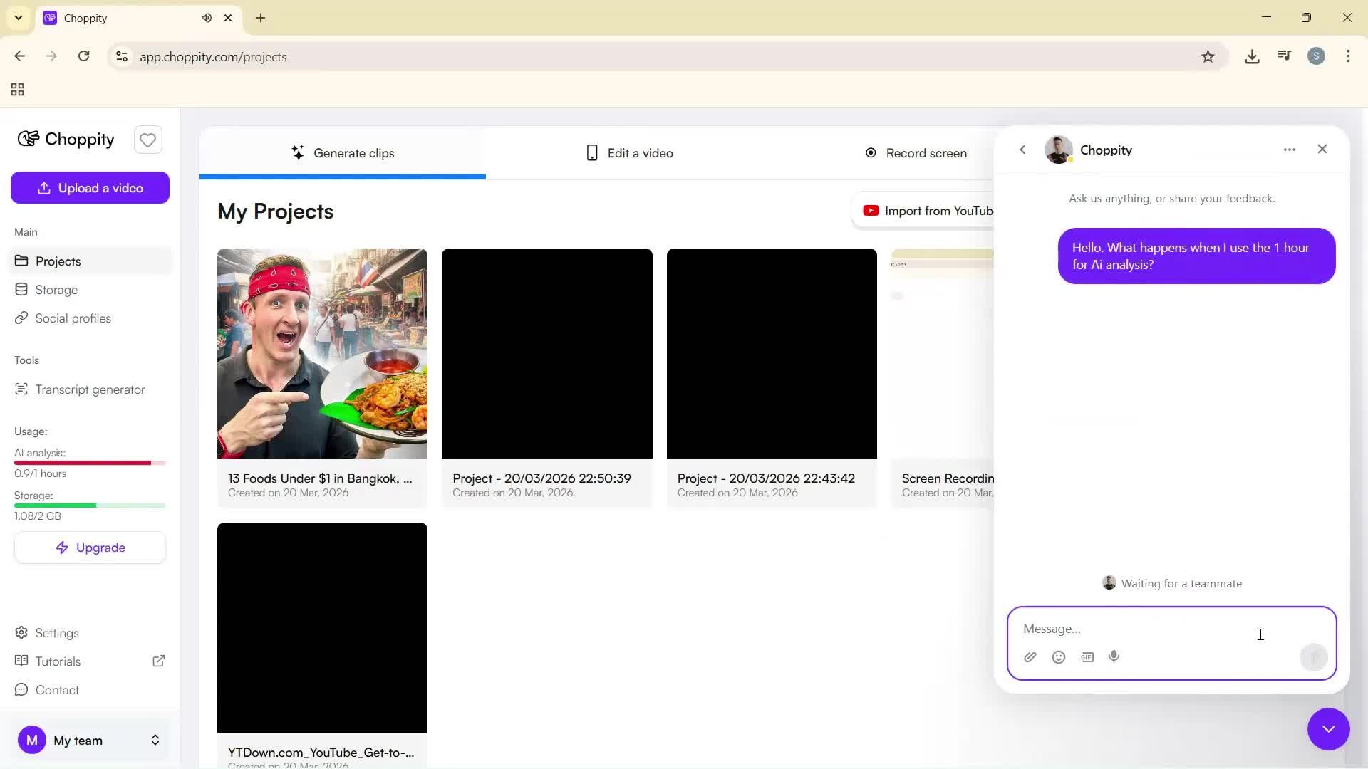 Help center screenshot
