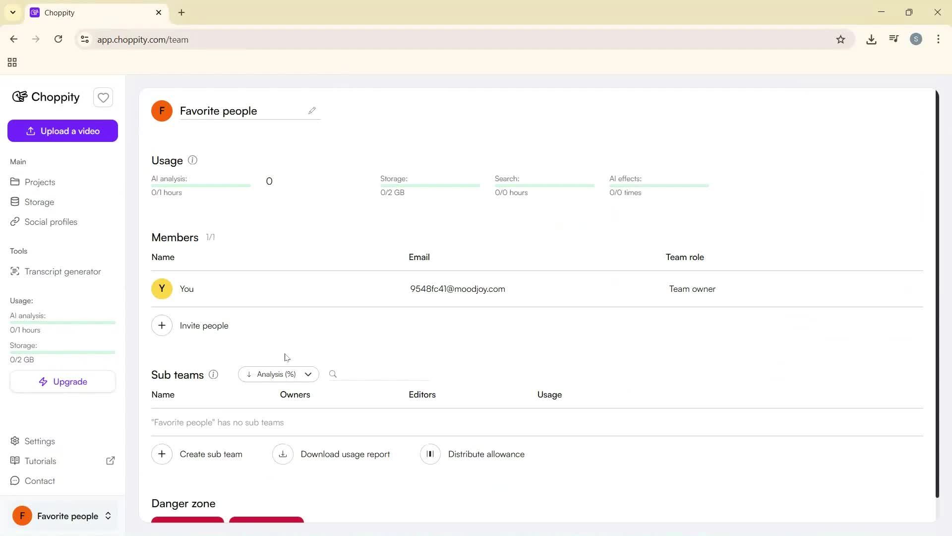 Inviting people screenshot