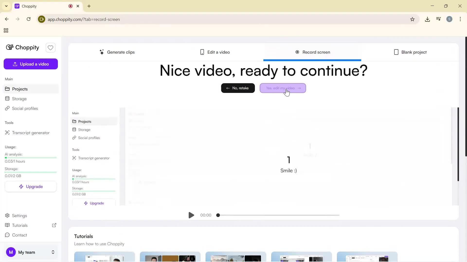 Screen recording screenshot