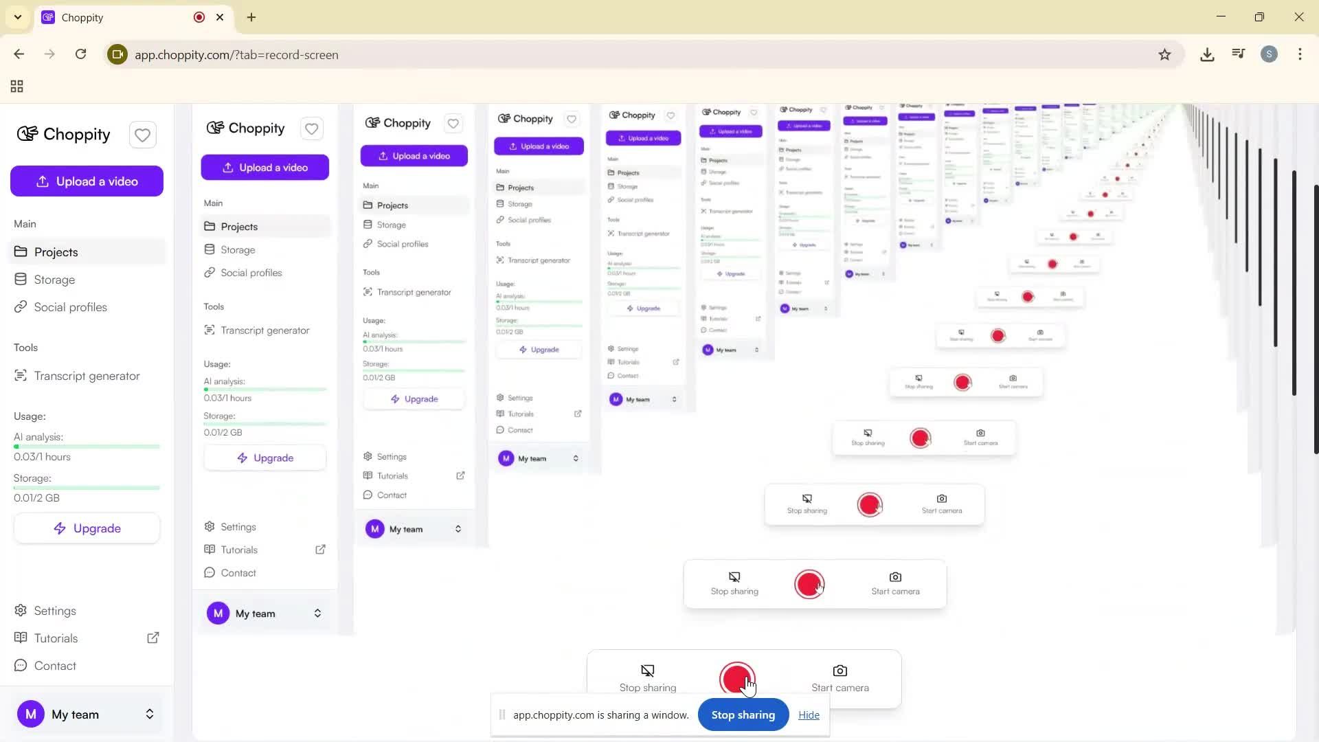 Screen recording screenshot