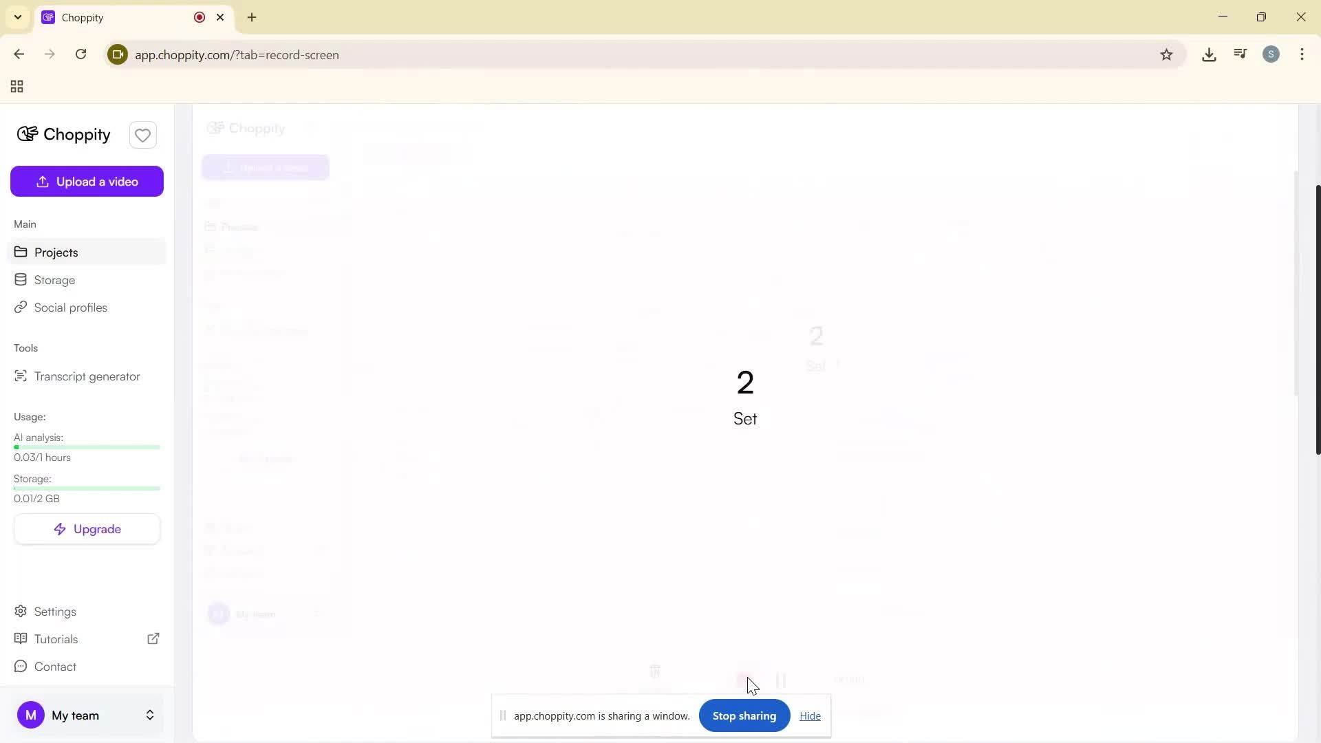 Screen recording screenshot