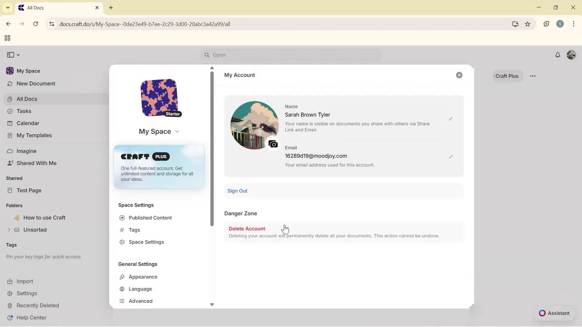 Updating your profile screenshot