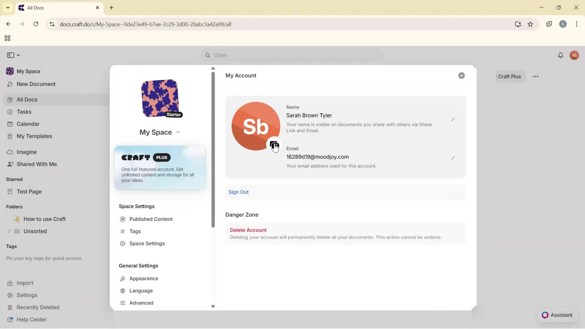 Updating your profile screenshot