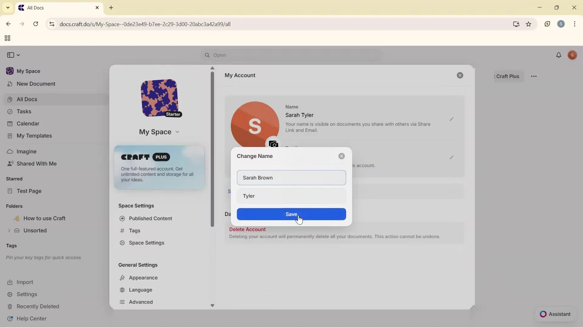 Updating your profile screenshot