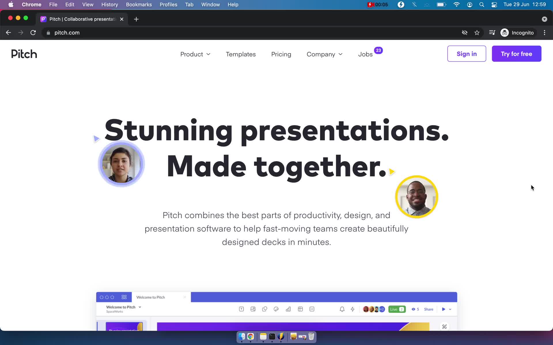 Onboarding on Pitch video screenshot