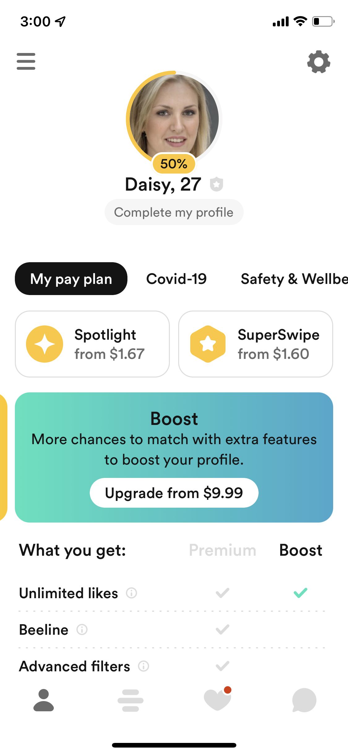 Bumble screenshot