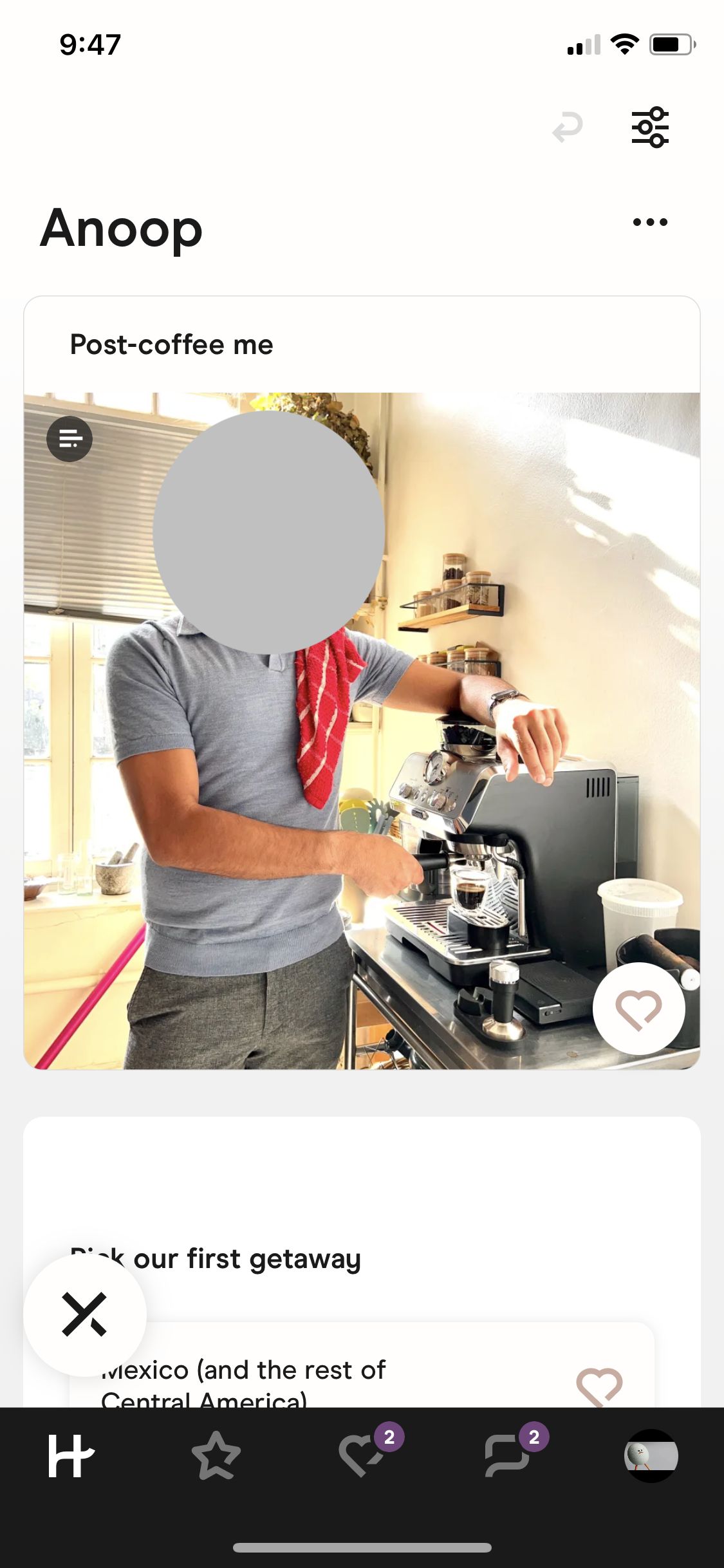 Hinge screenshot