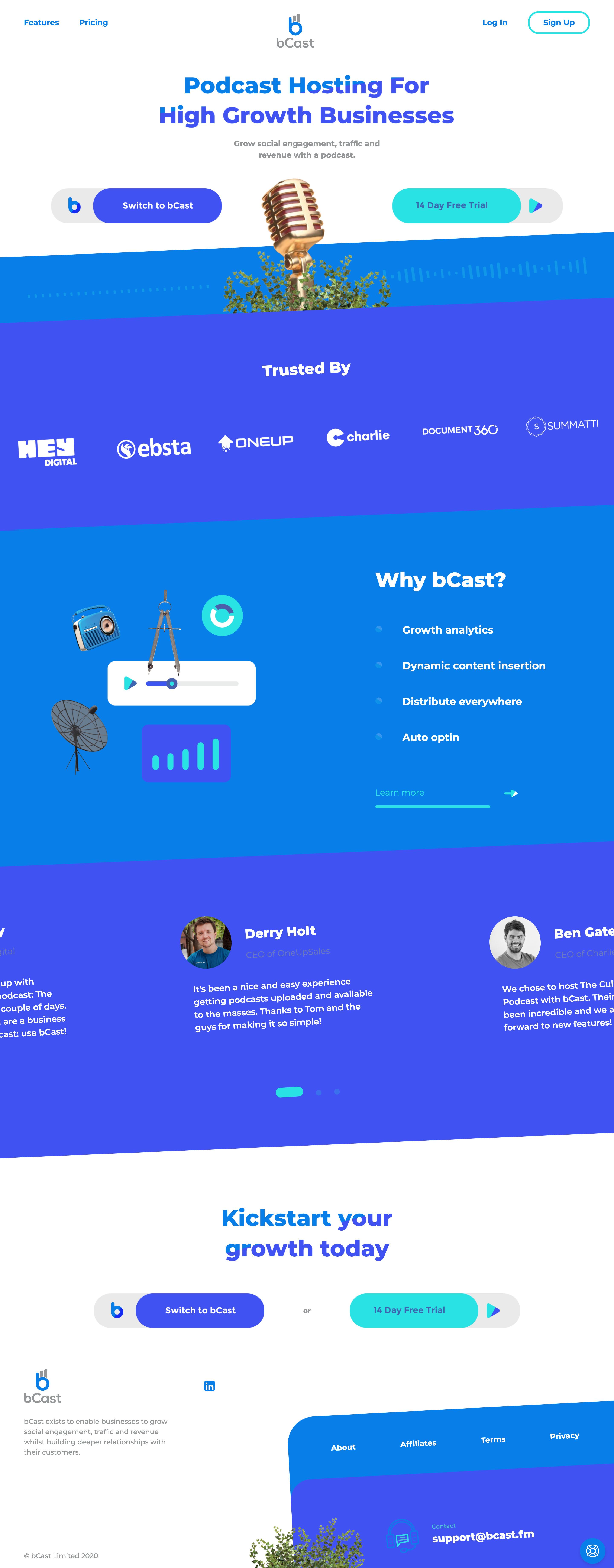 bCast screenshot