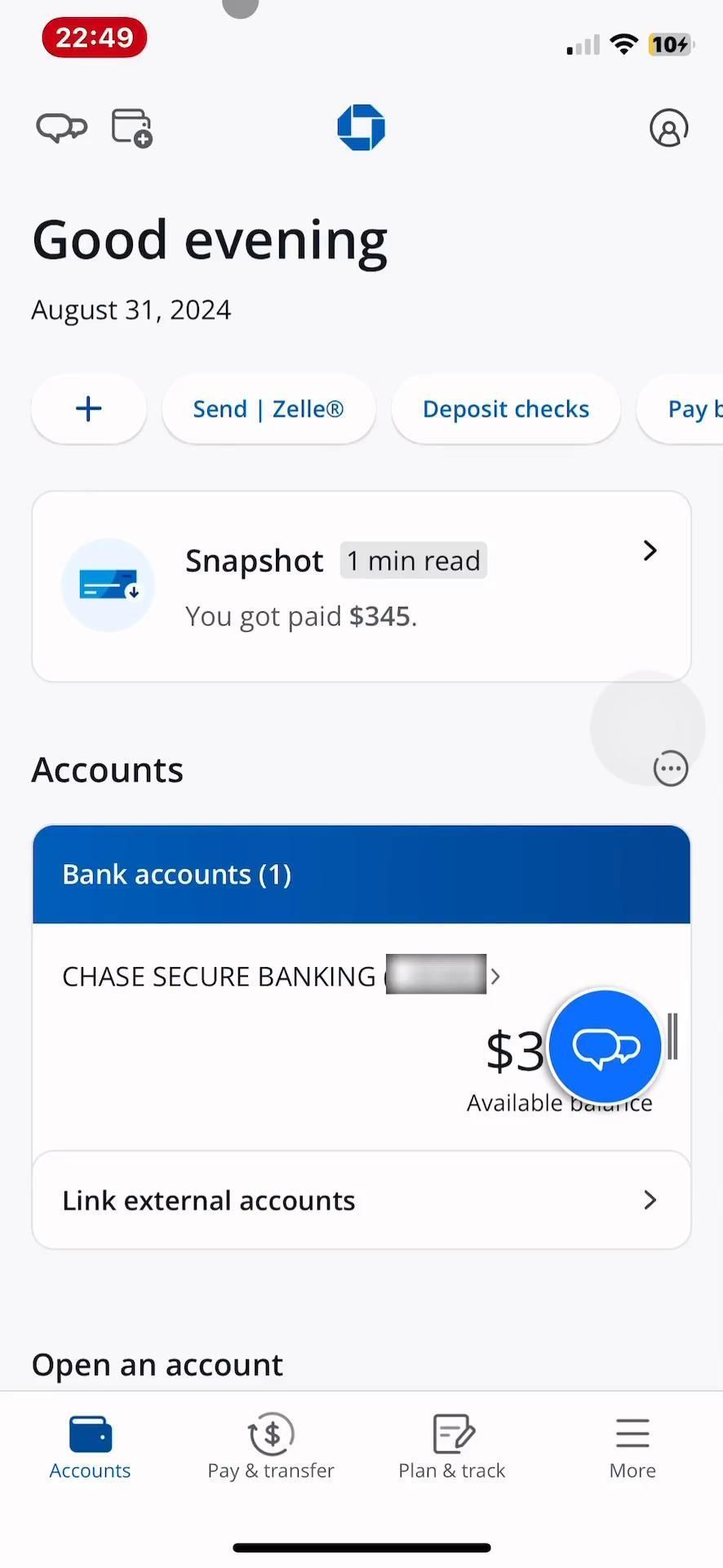 Chase screenshot