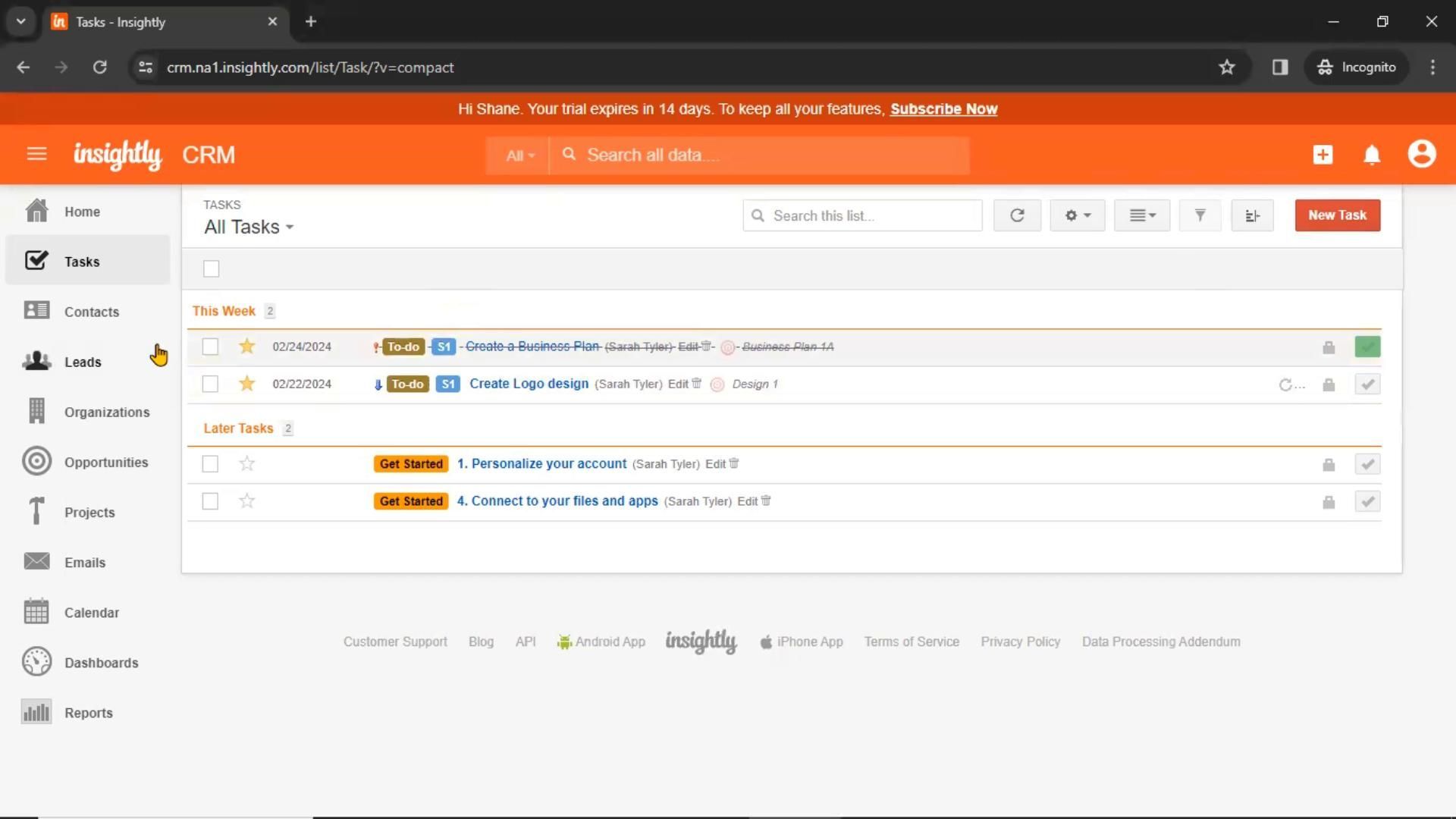Adding leads on Insightly video thumbnail