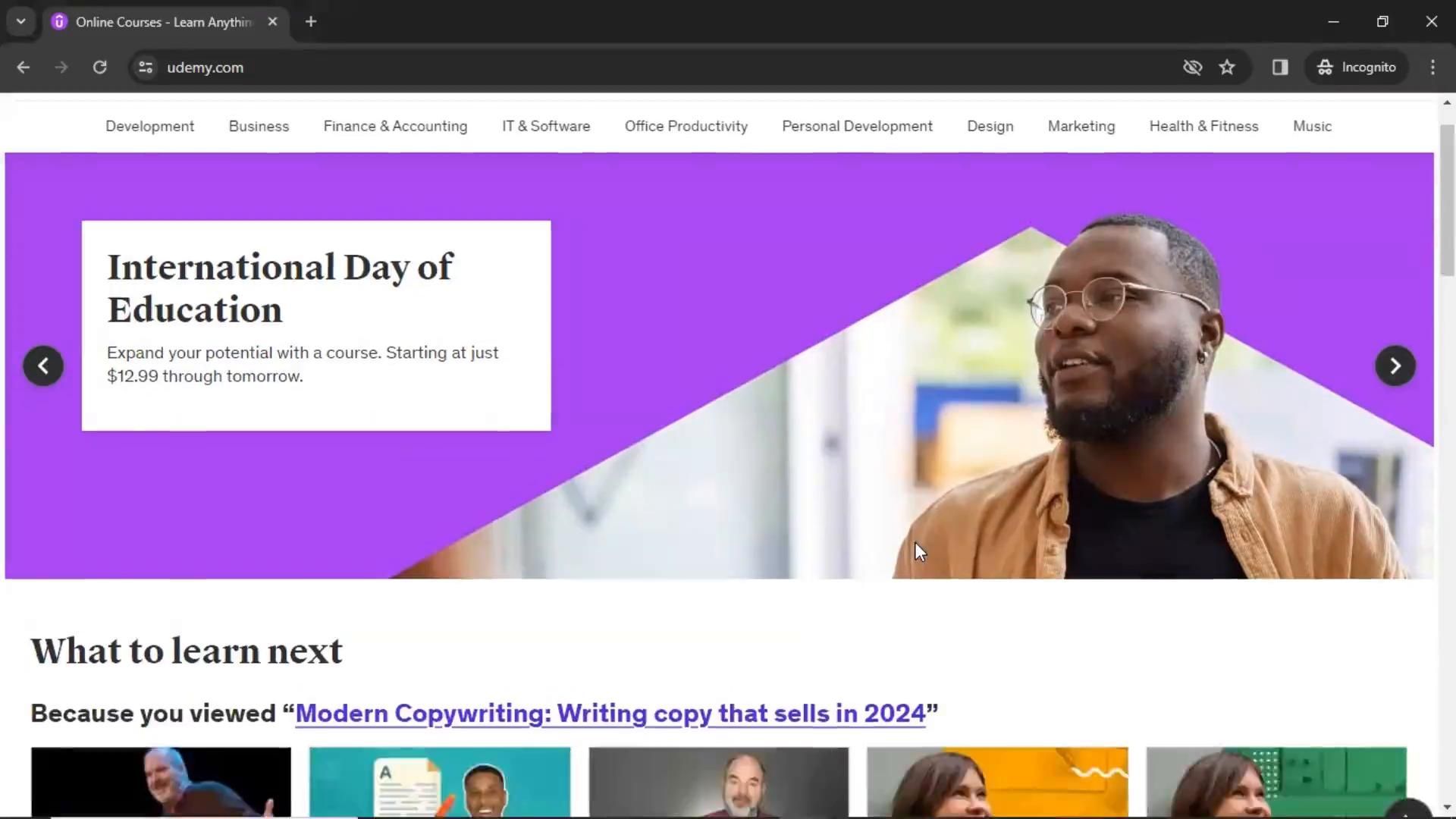 Udemy screenshot