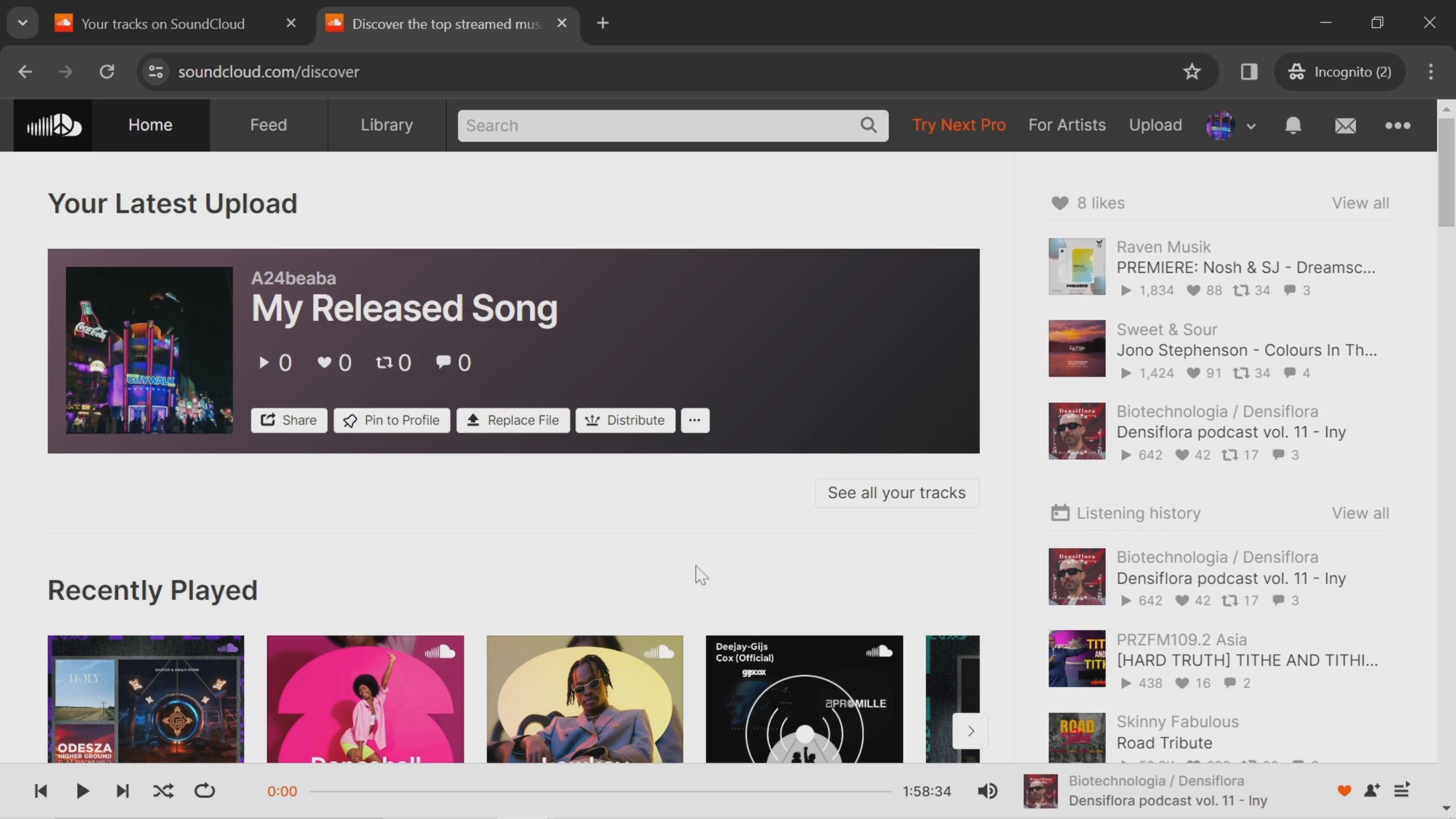 SoundCloud screenshot