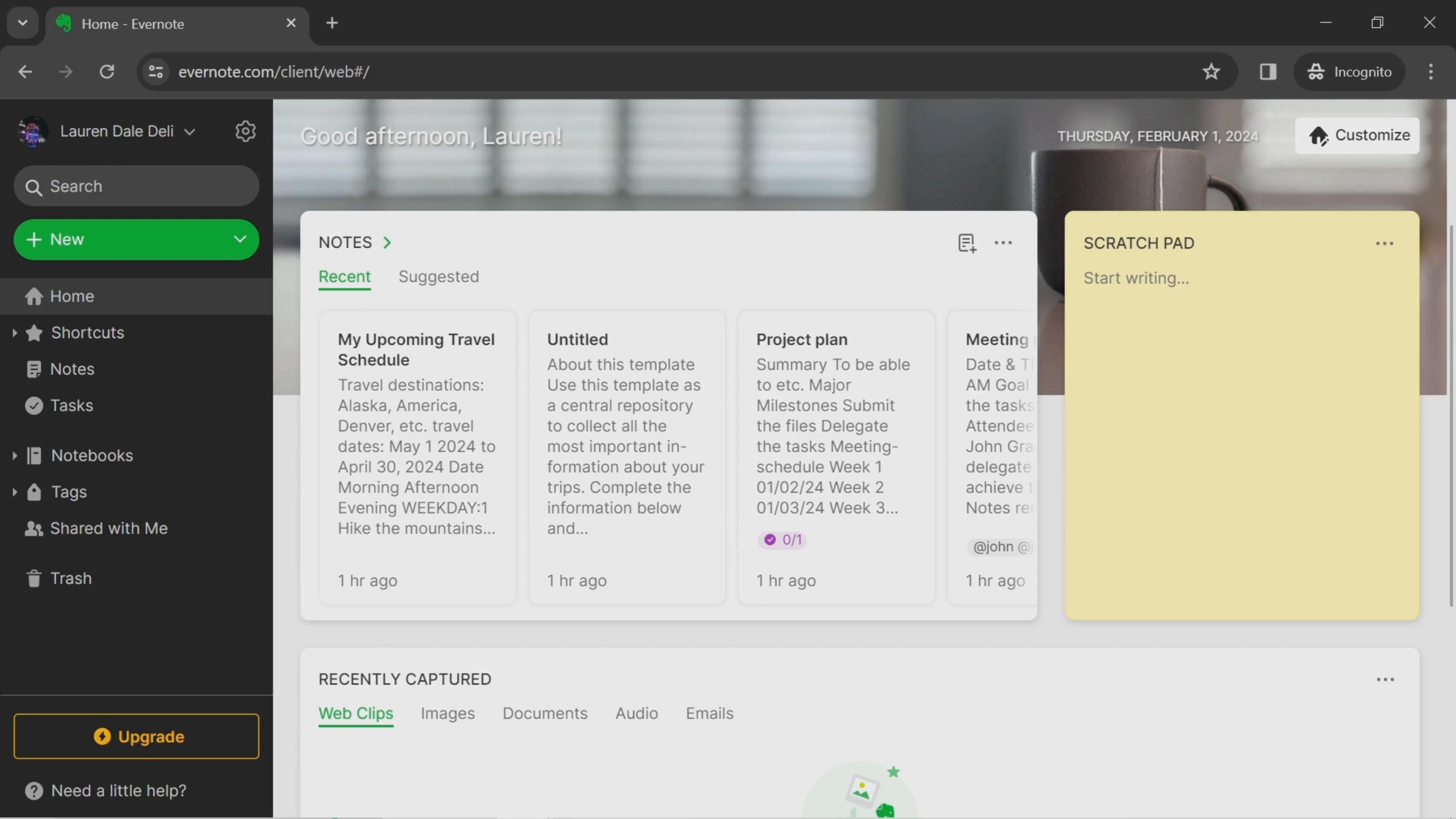 Adding attachments on Evernote video thumbnail