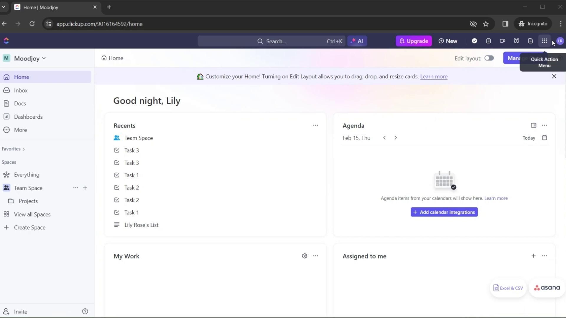 ClickUp screenshot