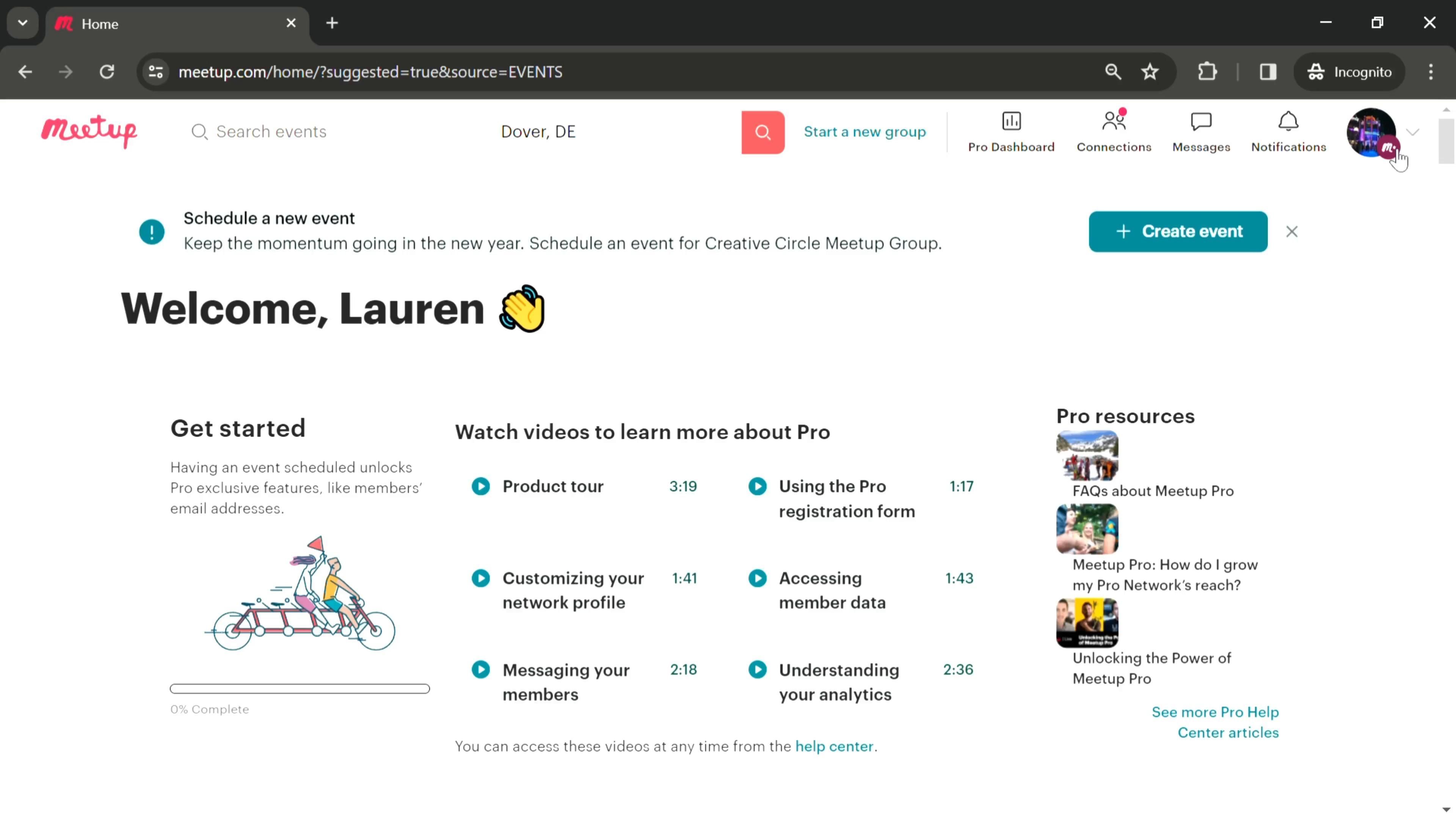 Viewing event chat on Meetup video thumbnail