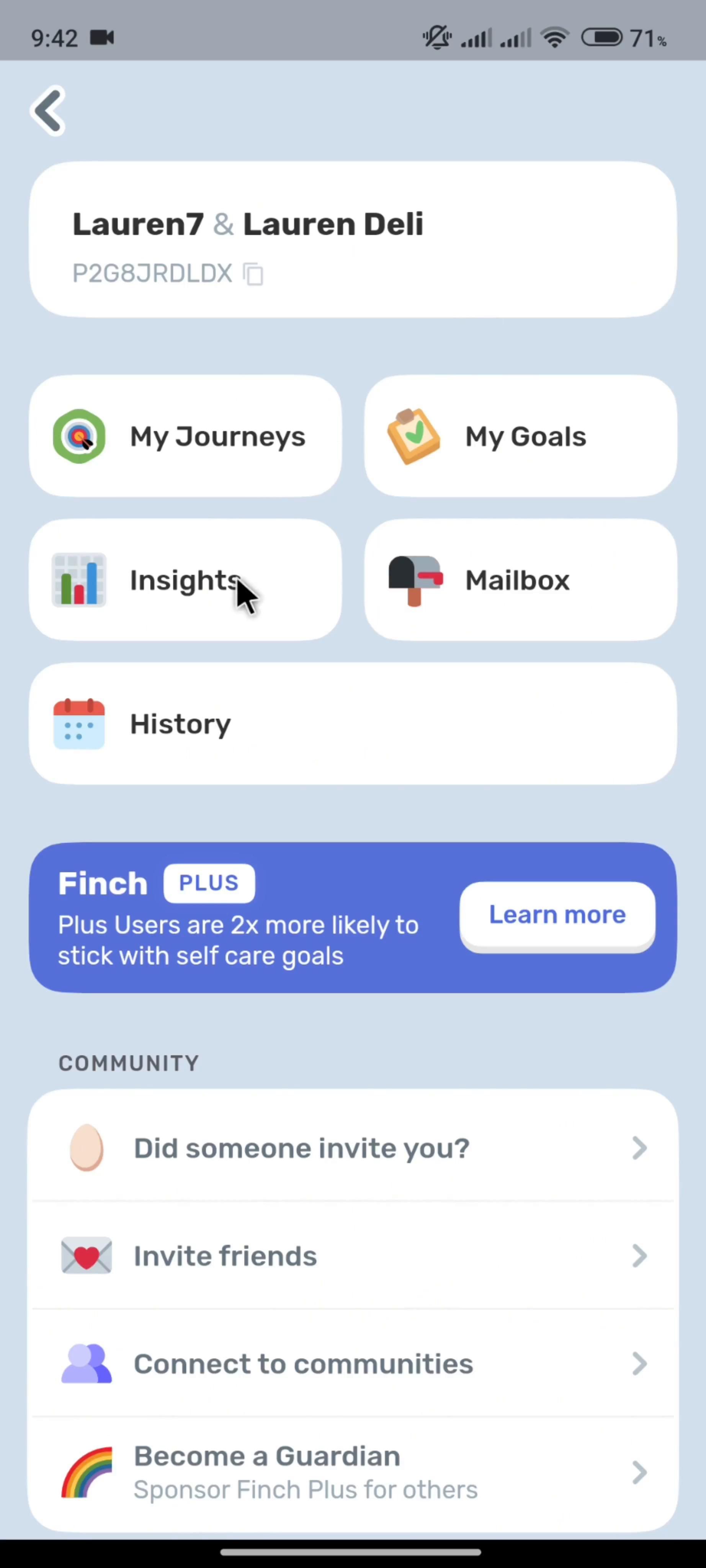 Finch screenshot